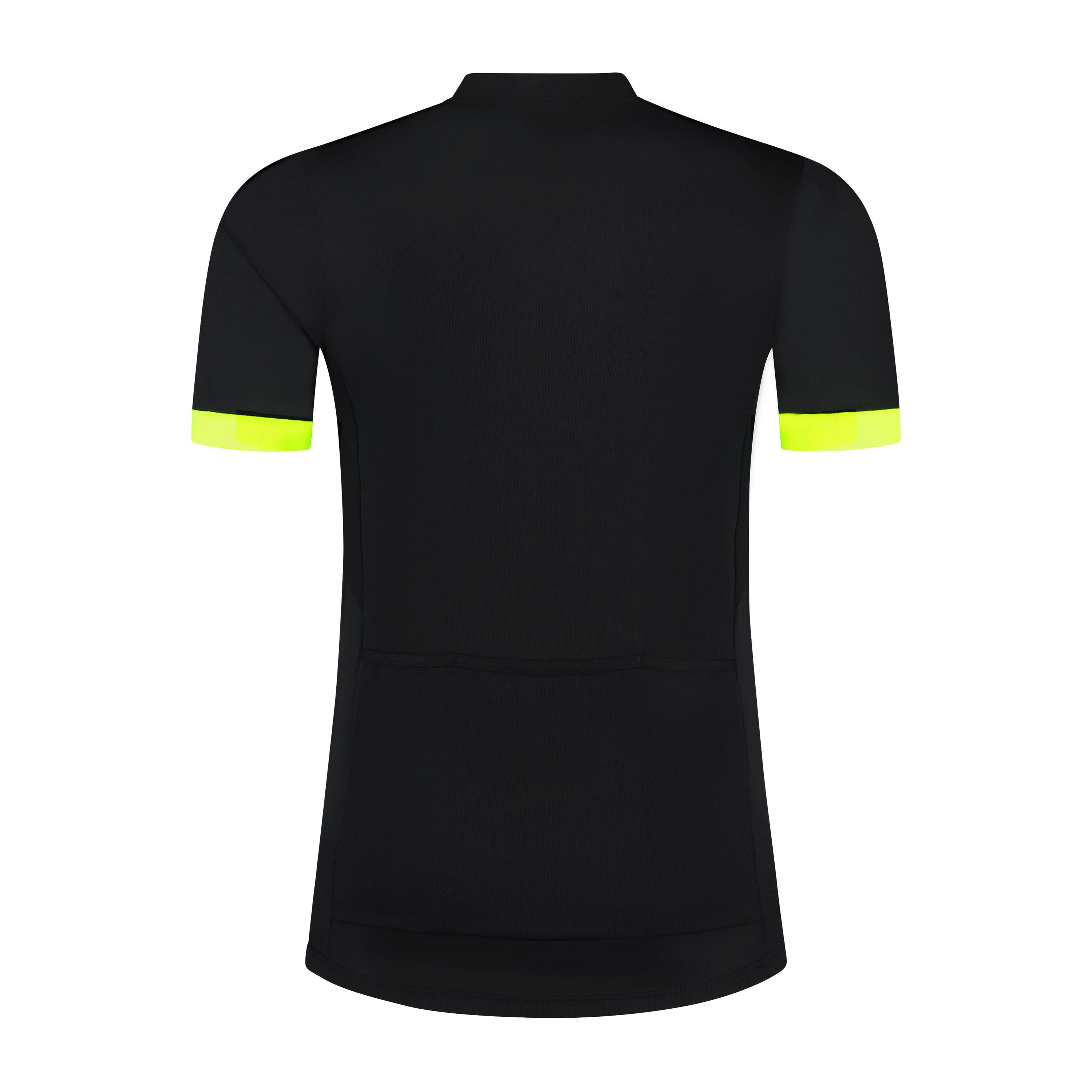 Core Fietsshirt Heren - Zwart/Neon Geel