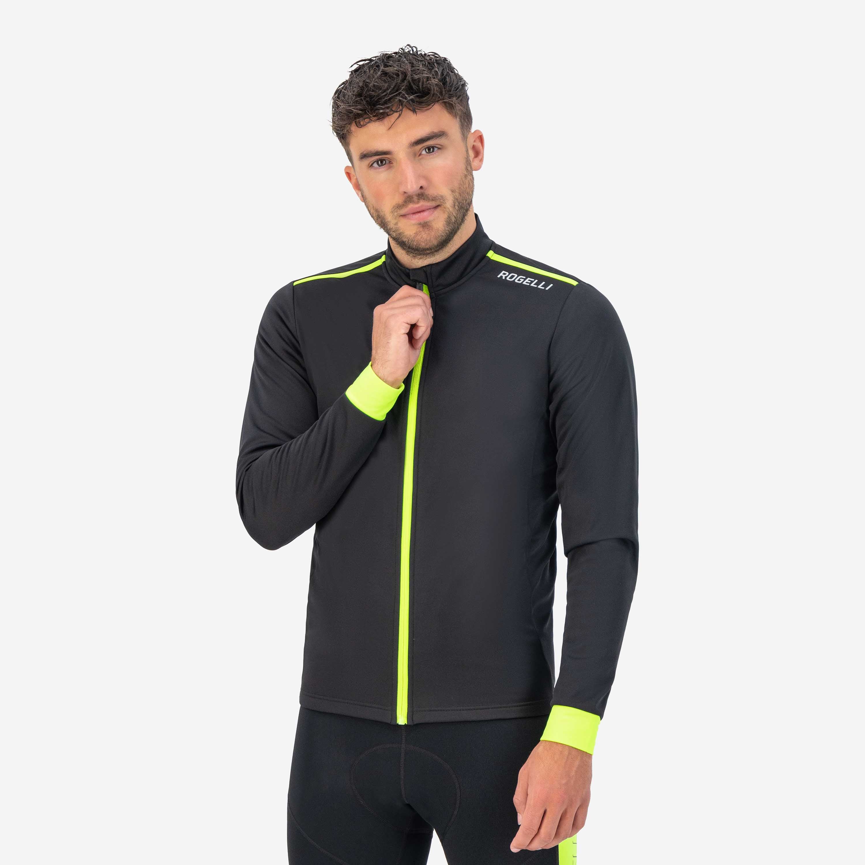 Core Winter Fahrradjacke Männer - Schwarz/Neongelb