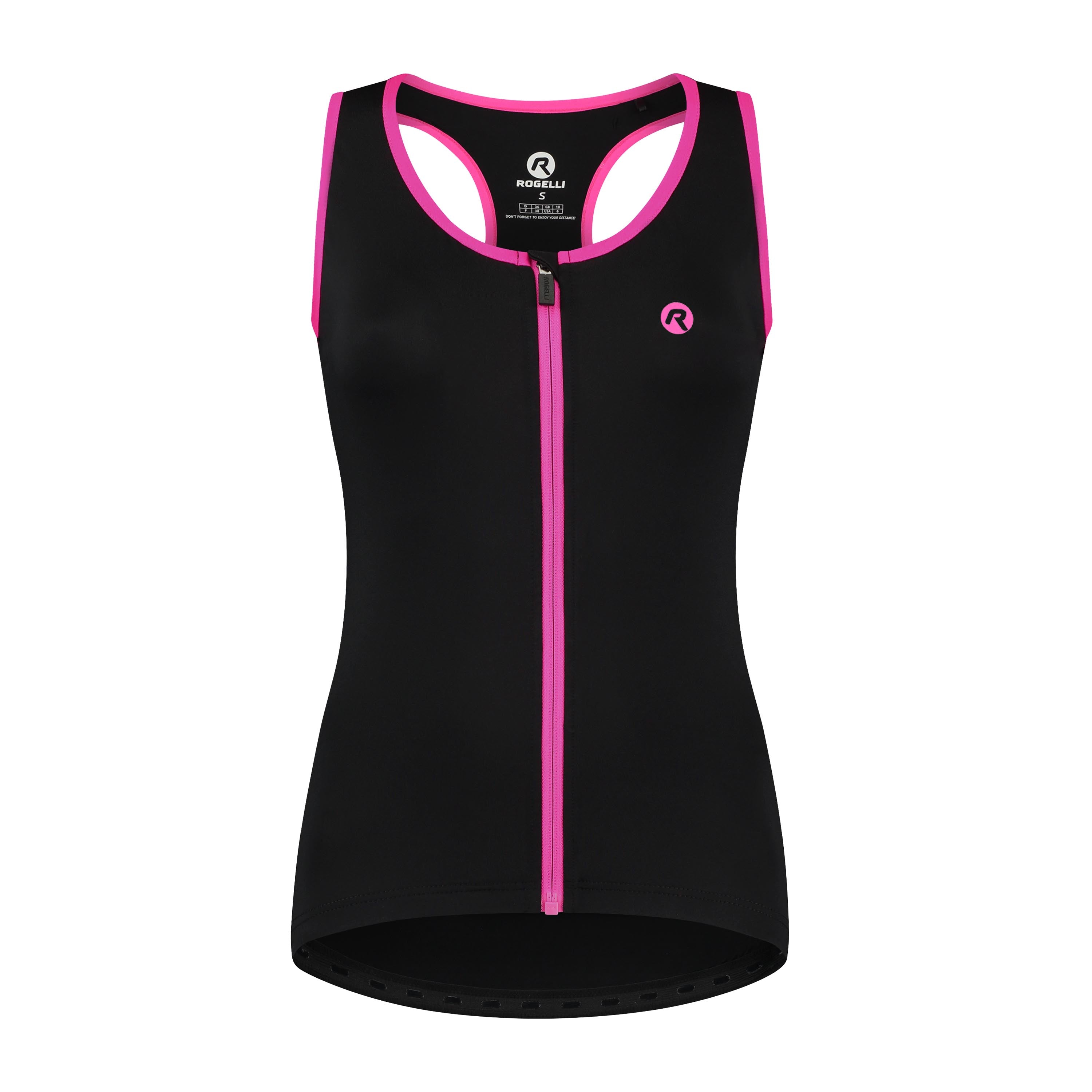 Abbey Tanktop Damen - Schwarz/Pink