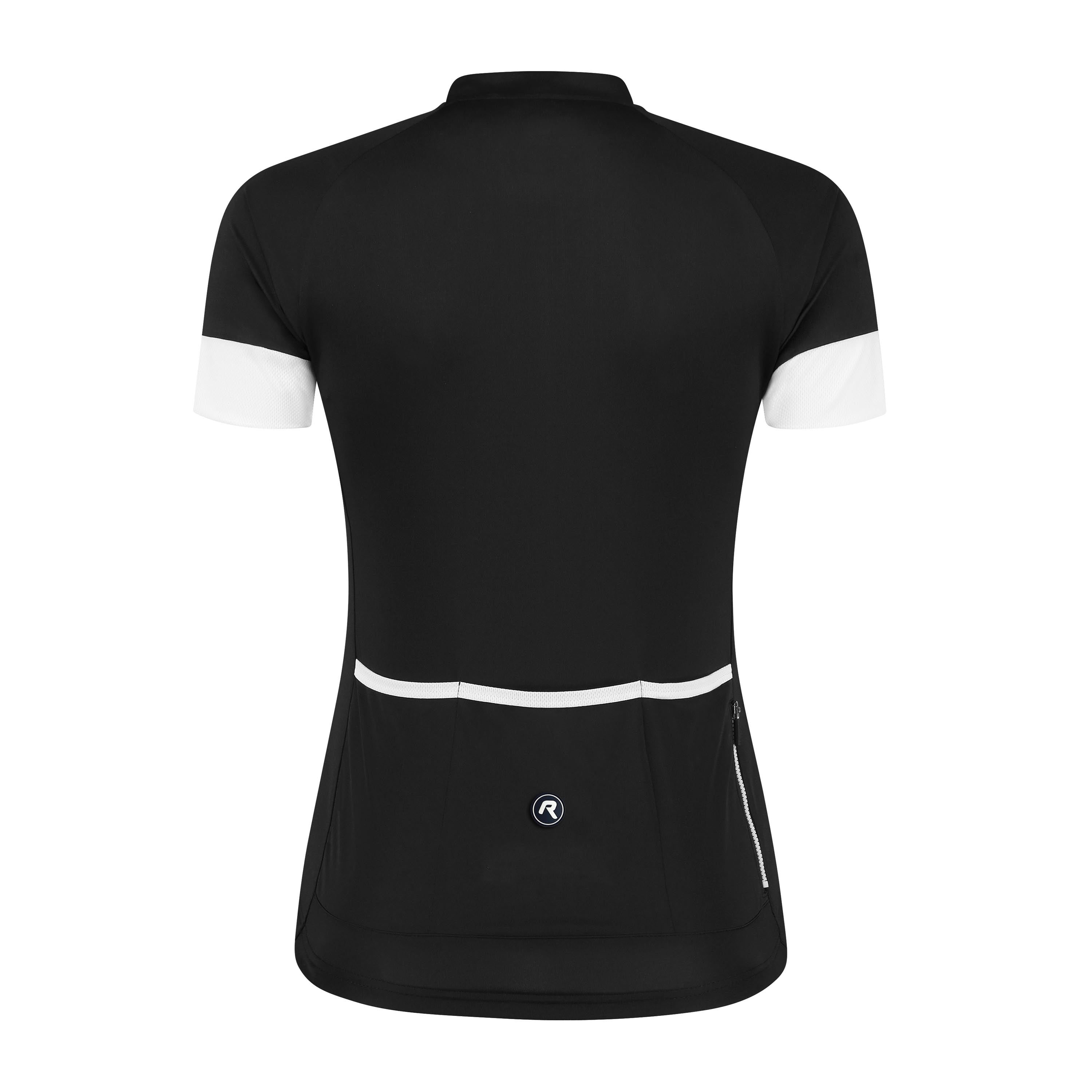 Modesta Fietsshirt Dames - Zwart/Wit