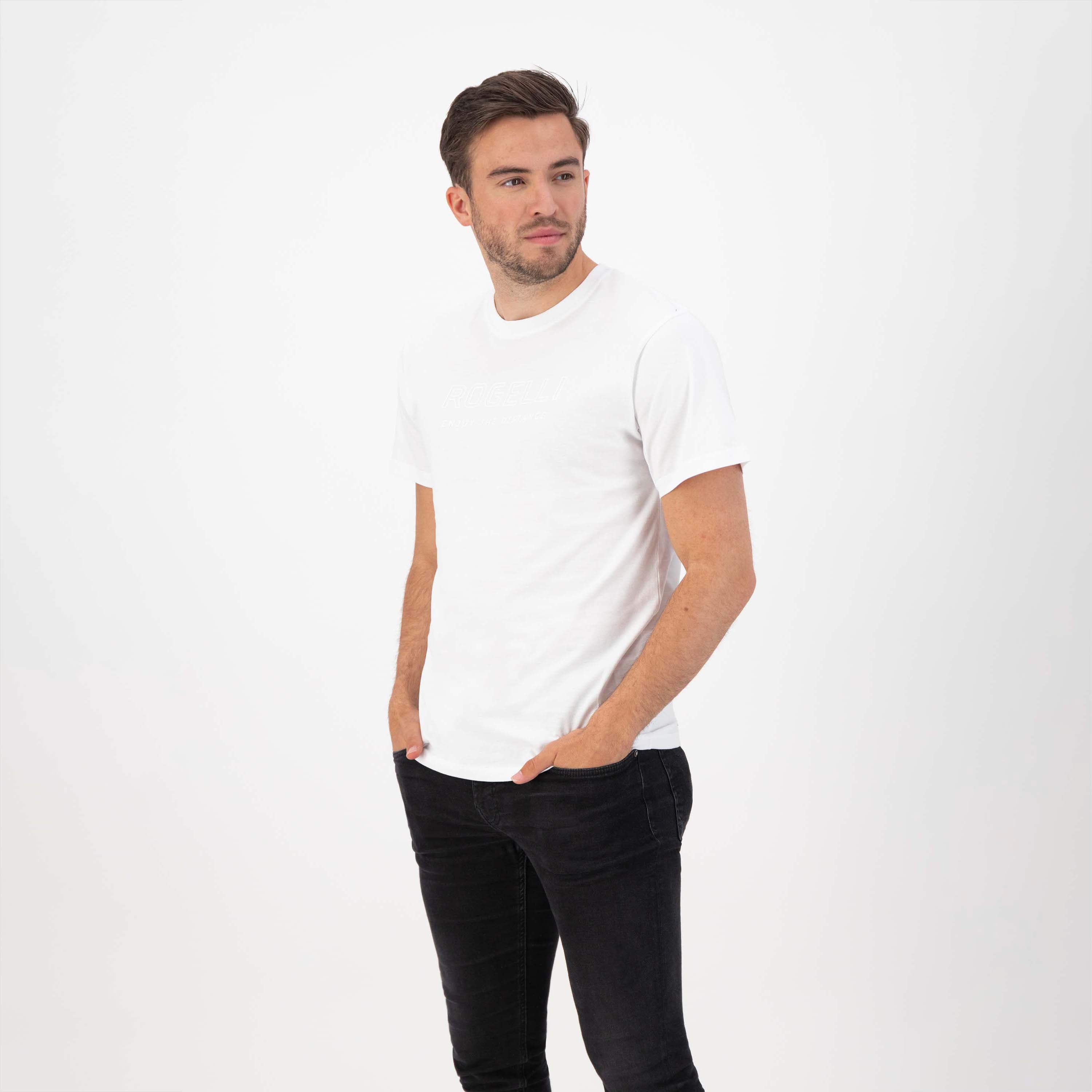 Genießen Sie das Leben grafisch t -Shirt Männer - Weiß
