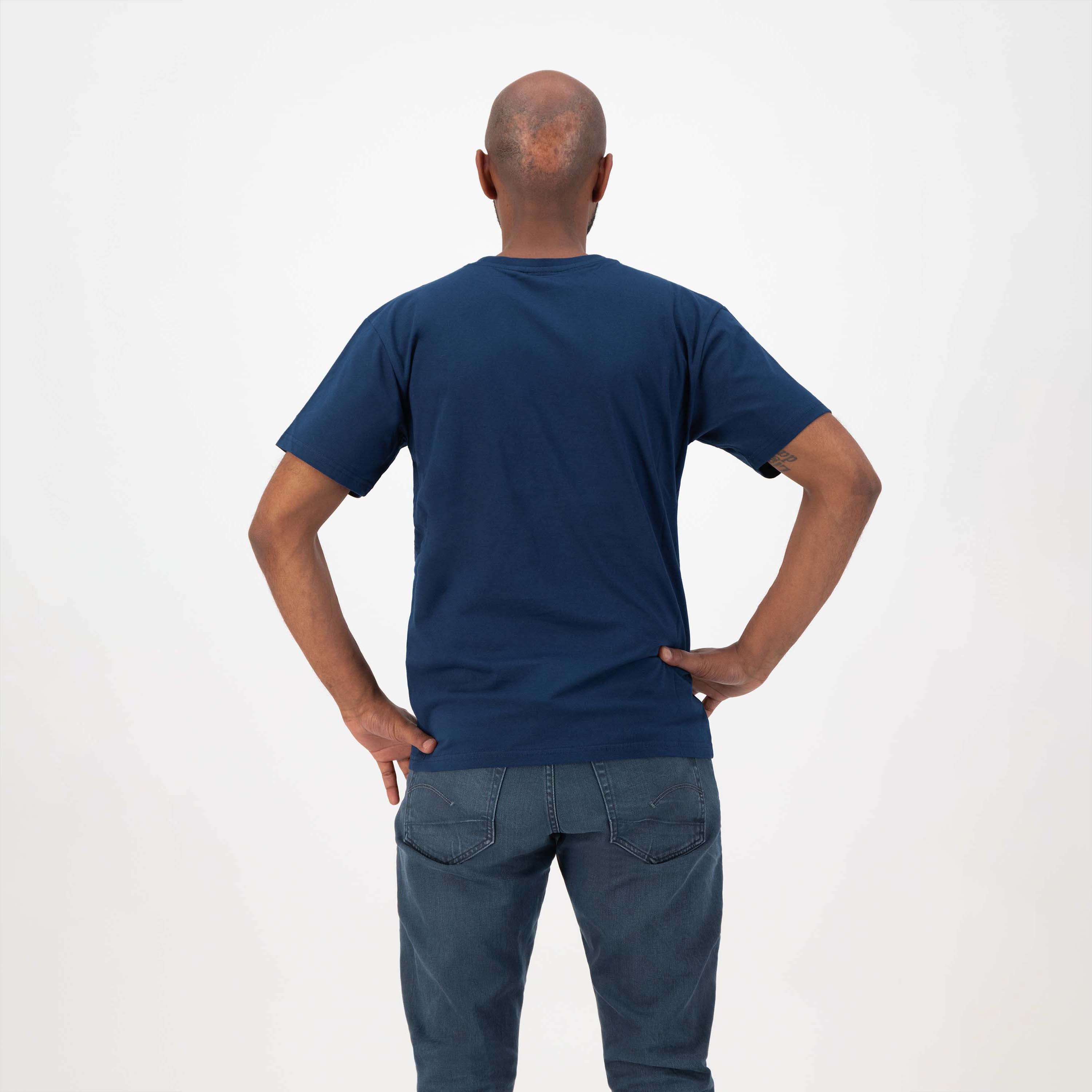 Genießen Sie das Leben Logo t -Shirt Männer - dunkelblau