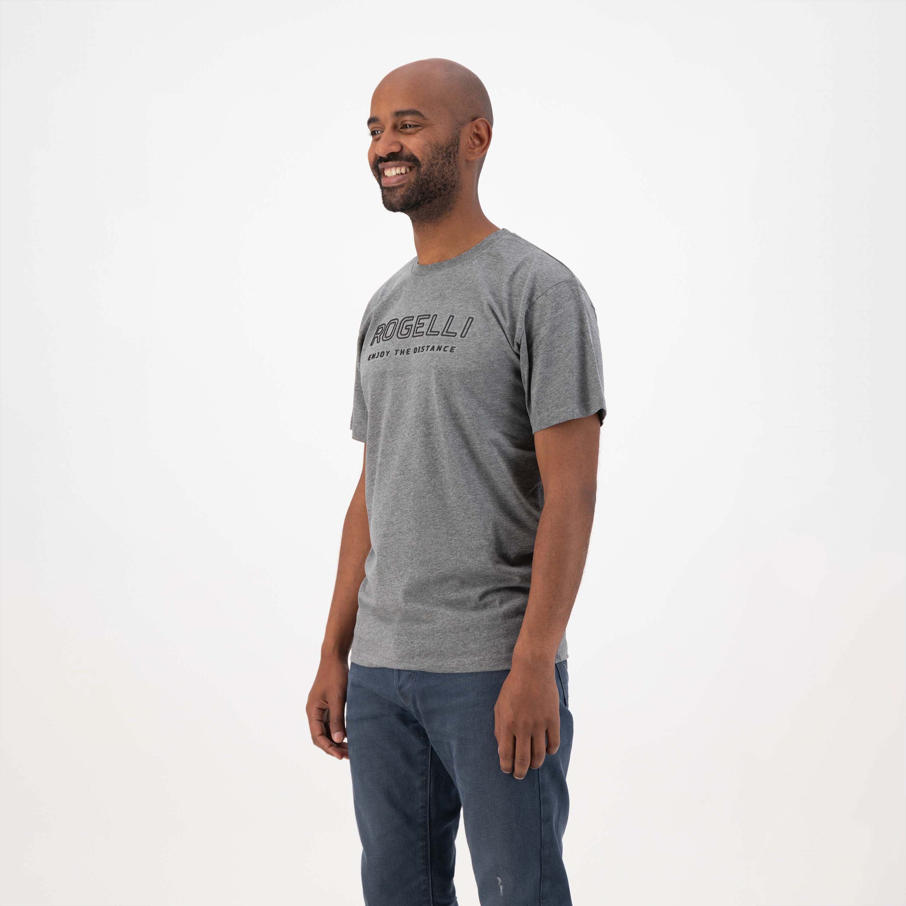 Genießen Sie das Leben Logo t -Shirt Männer - grau