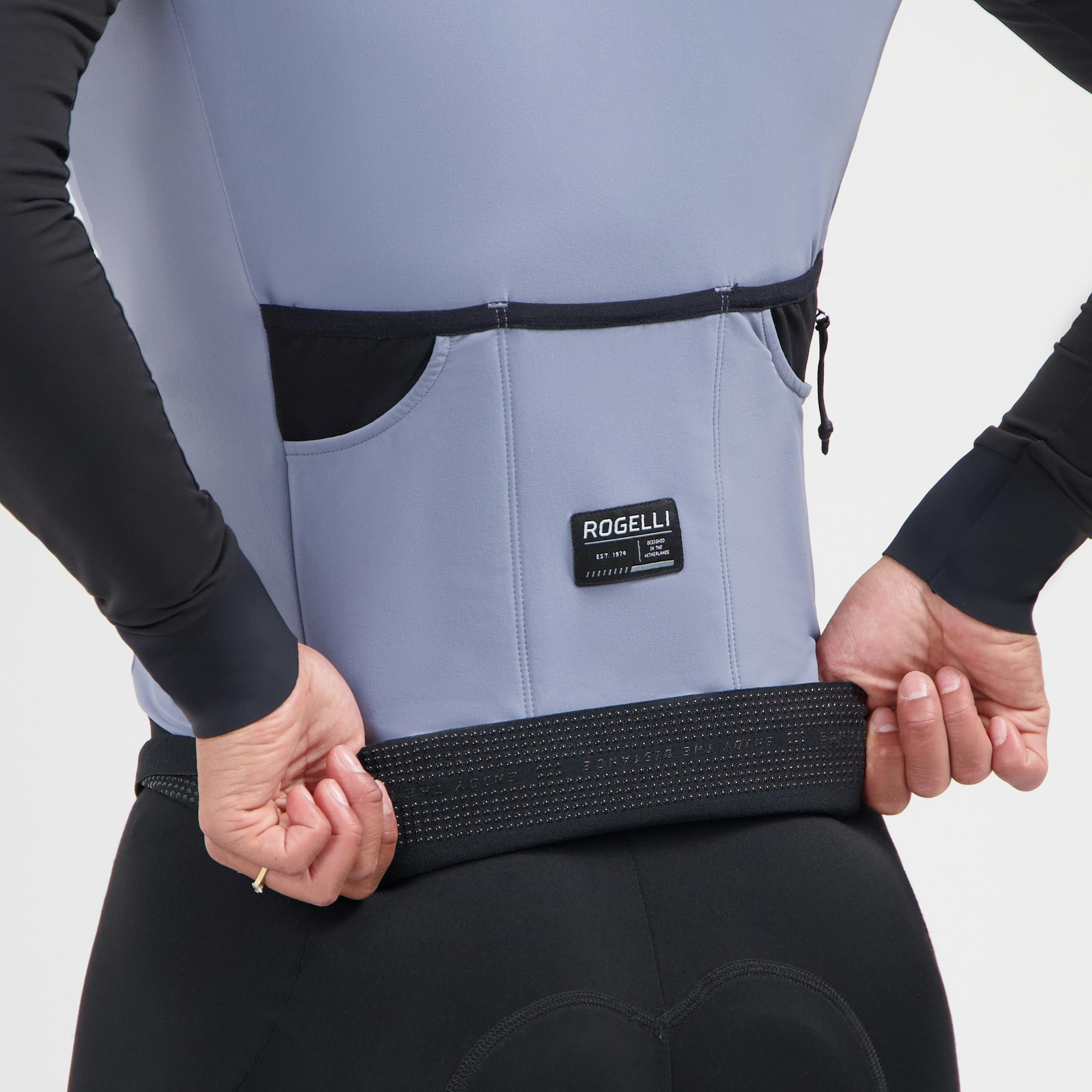 Distance II Fietsshirt Lange Mouw Dames - Lila/Zwart