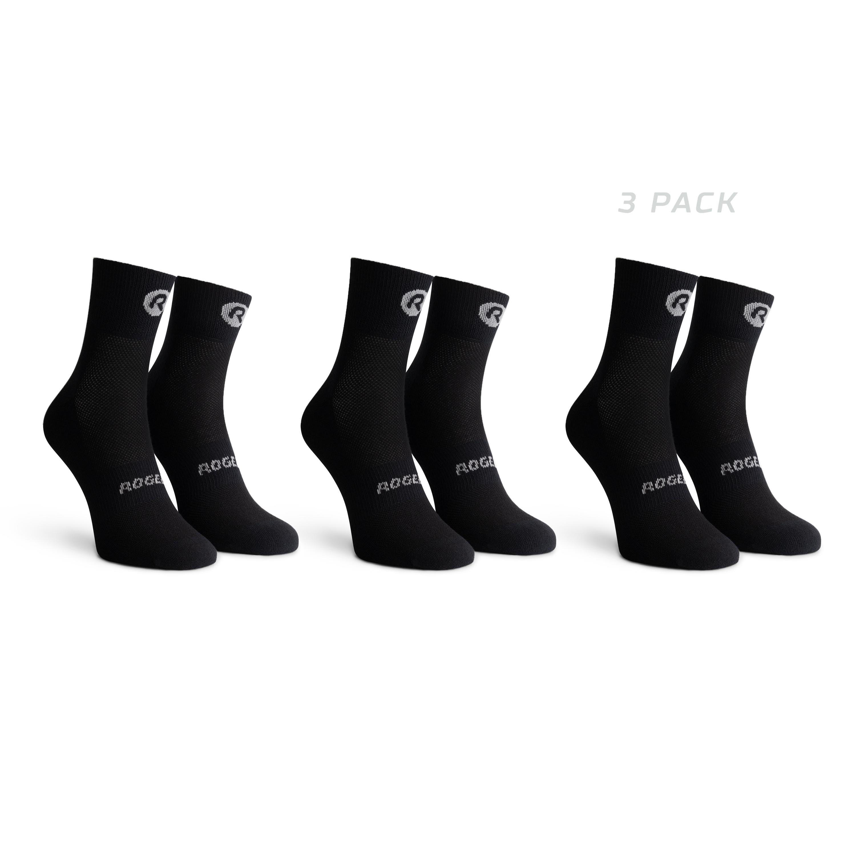 3-Pack Core Fietssokken Kids - Zwart