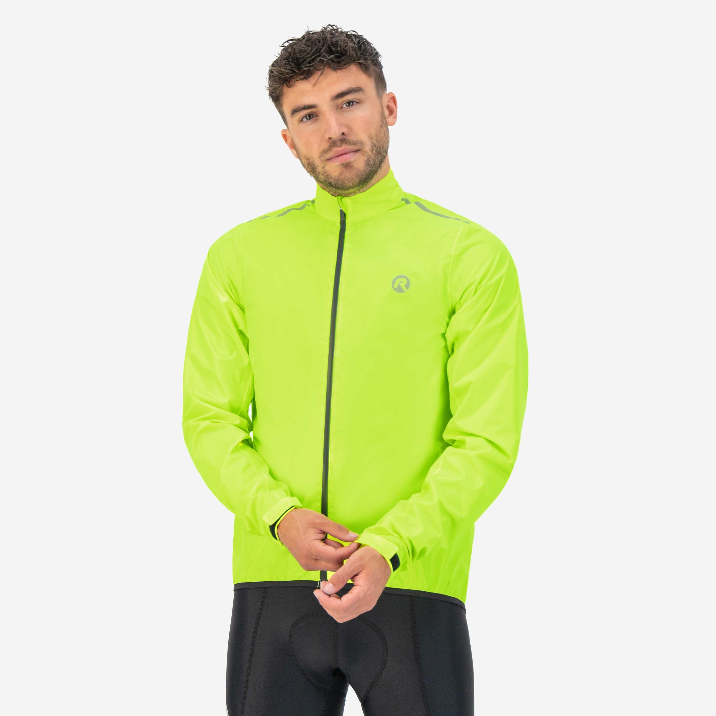 Core Regenjack Heren - Neon Geel