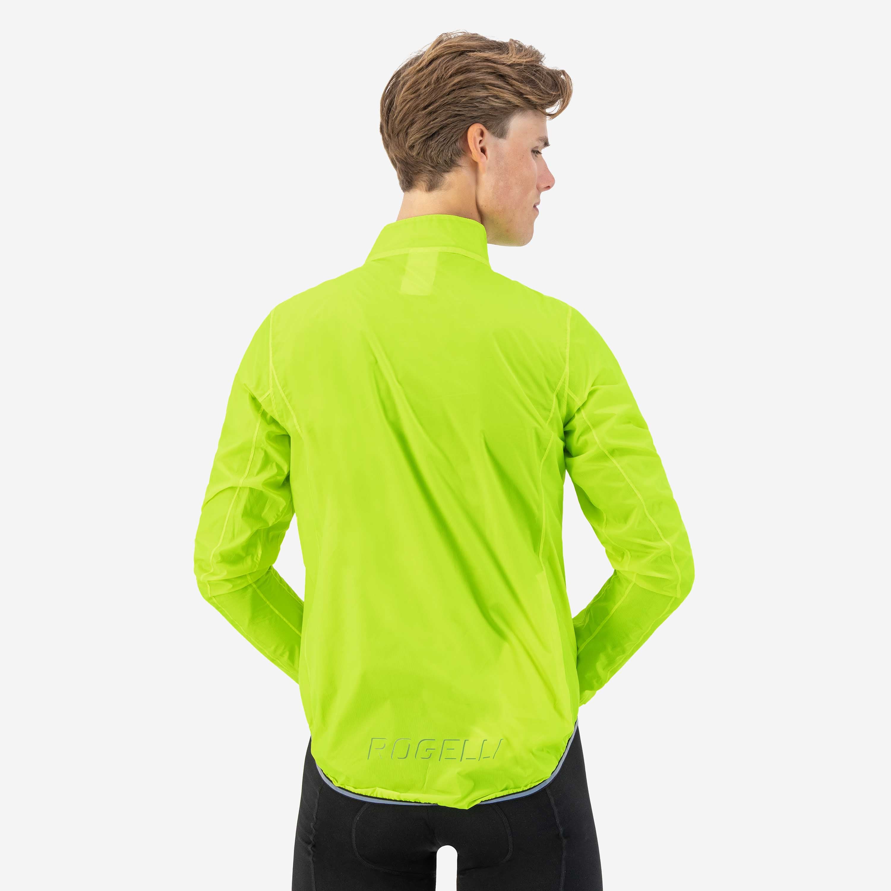 Essential Regenjack Heren - Neon Geel