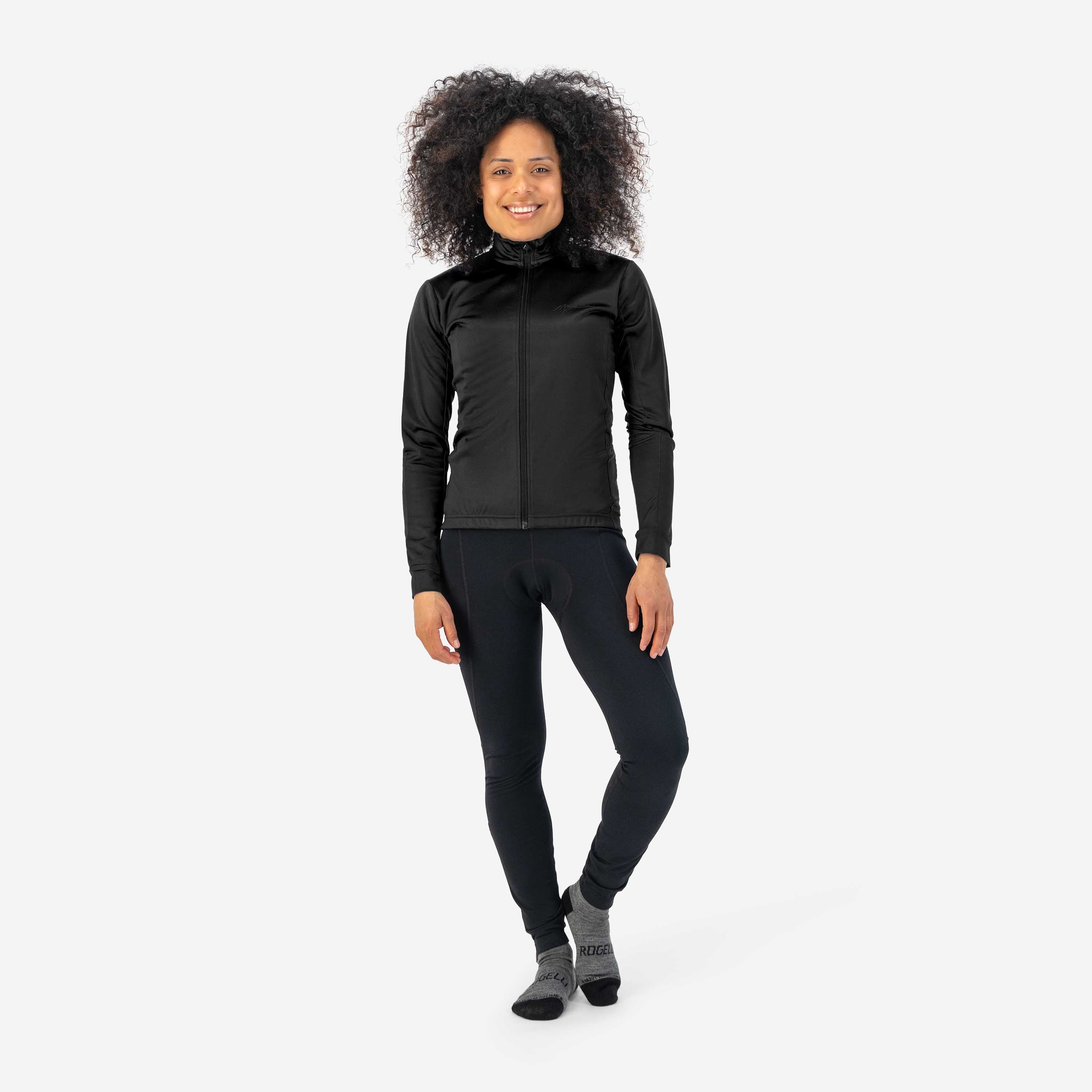 Core Fietsshirt Lange Mouw Dames - Zwart