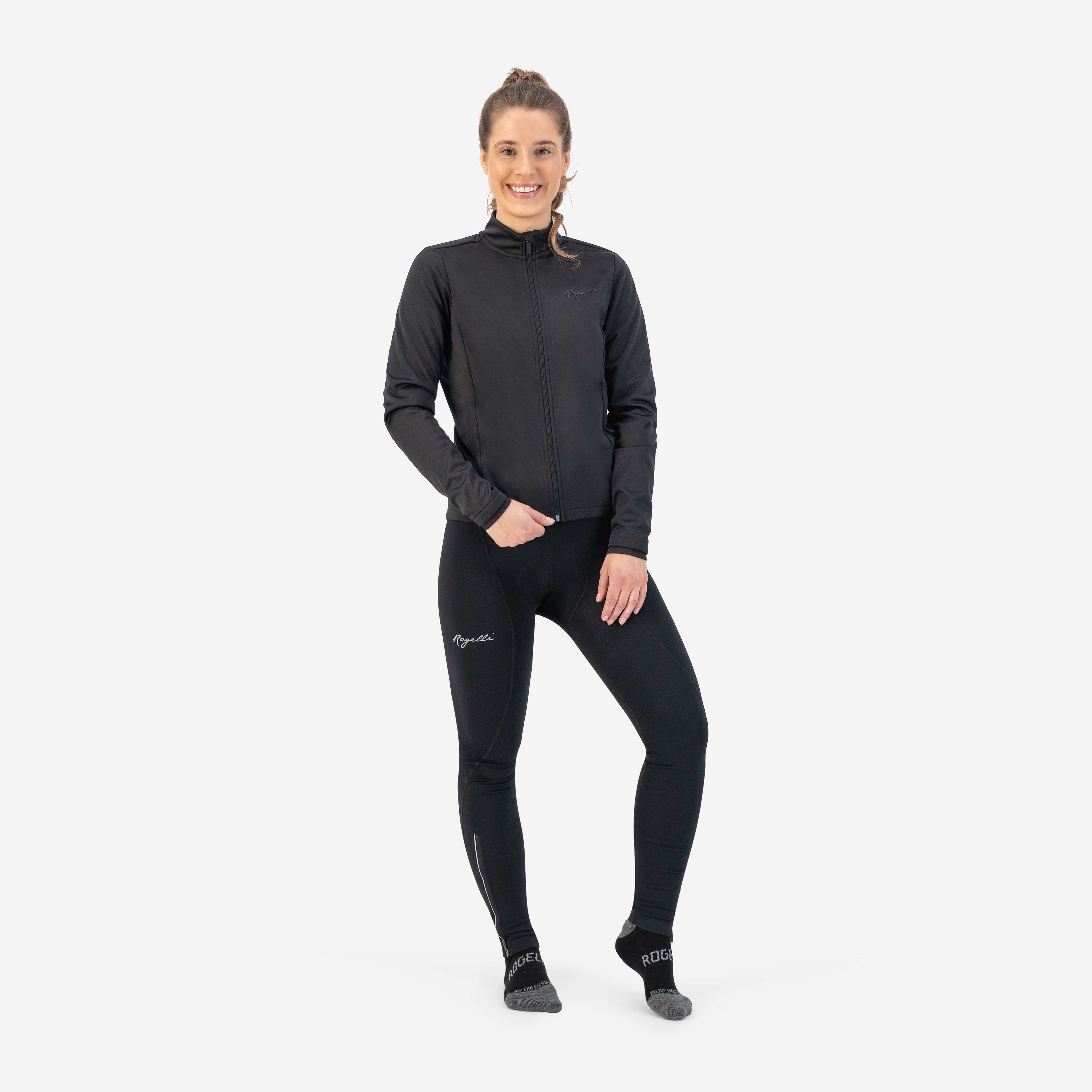 Core Winter Fahrradjacke Damen - schwarz