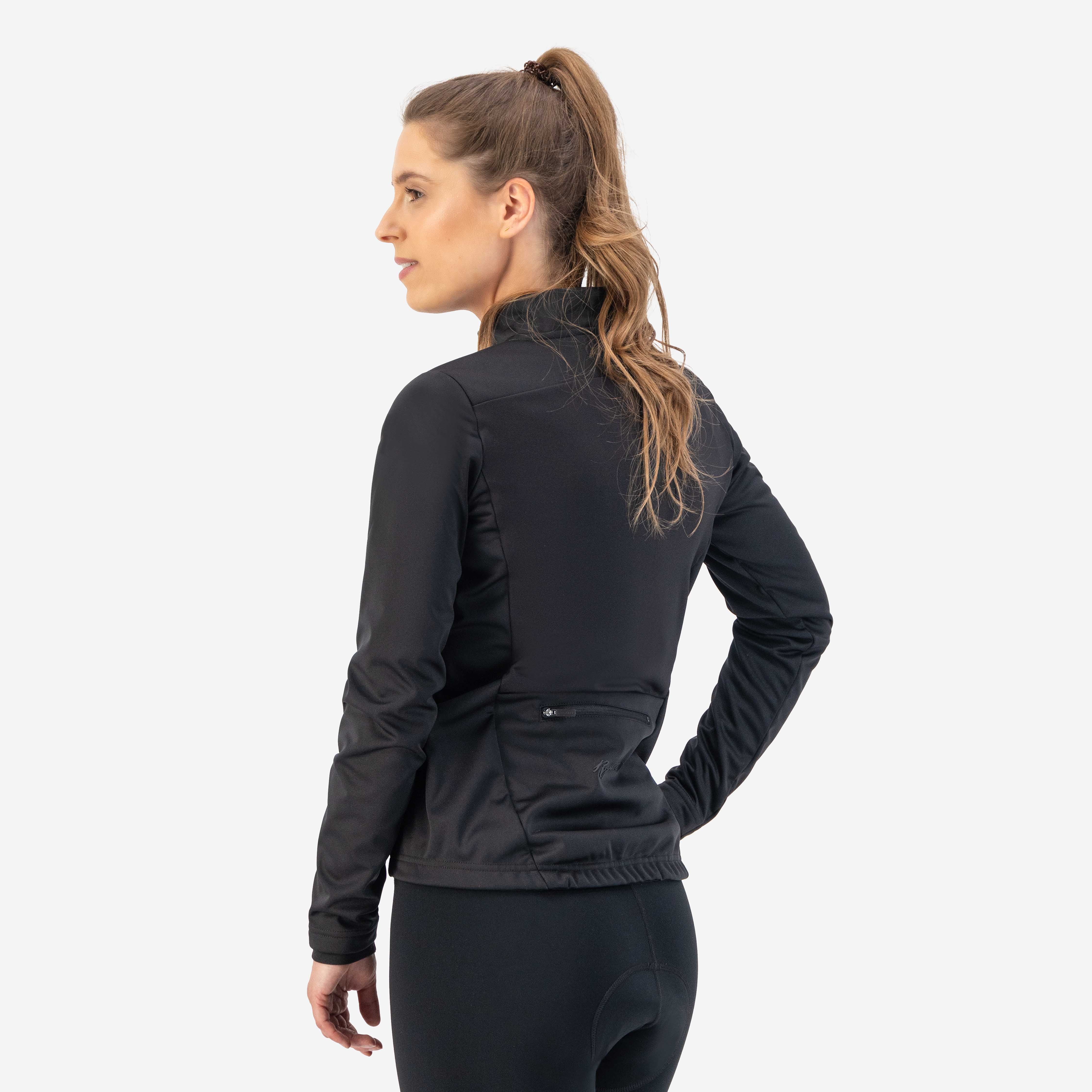 Core Winter Fahrradjacke Damen - schwarz