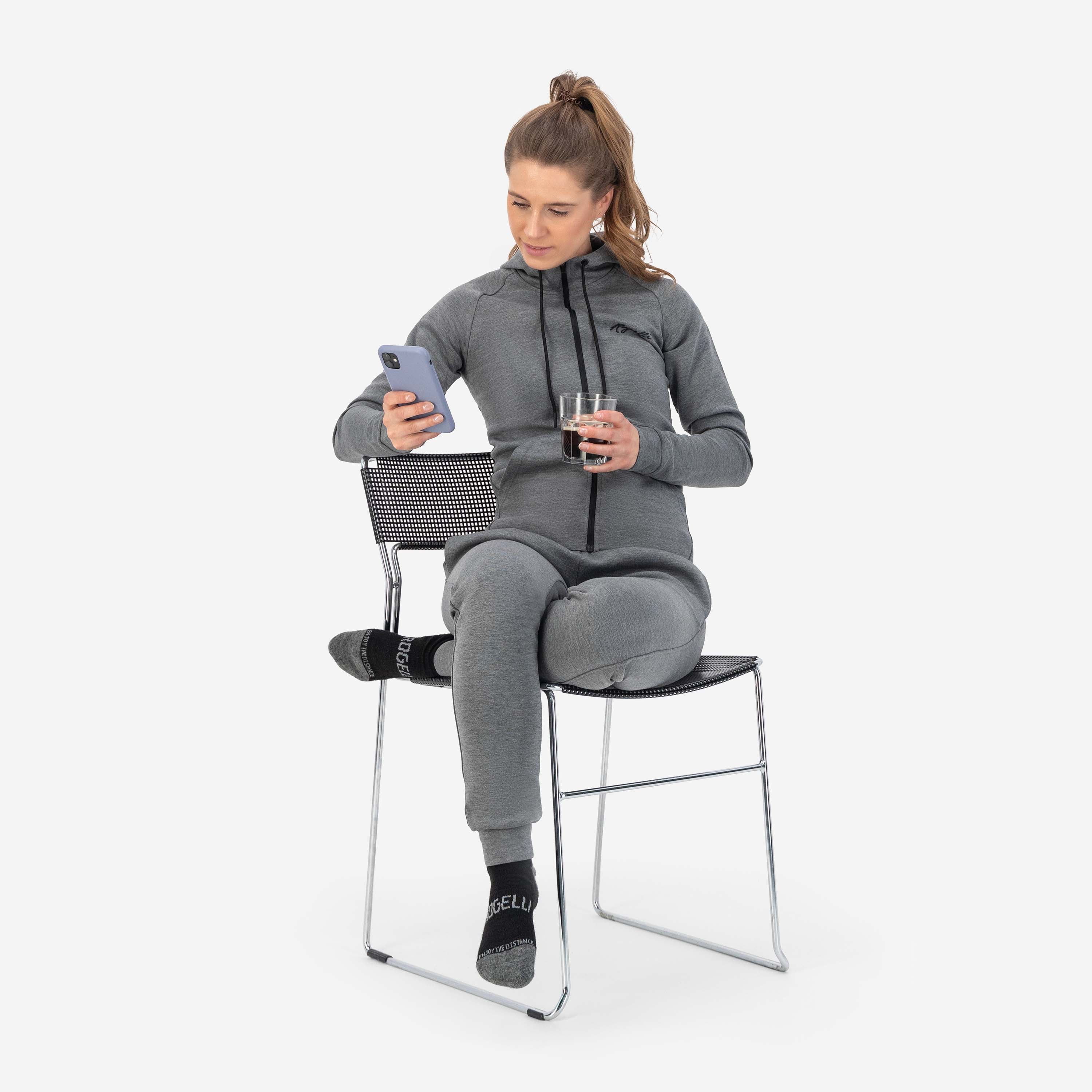 Training II Long Hosen Damen - grau