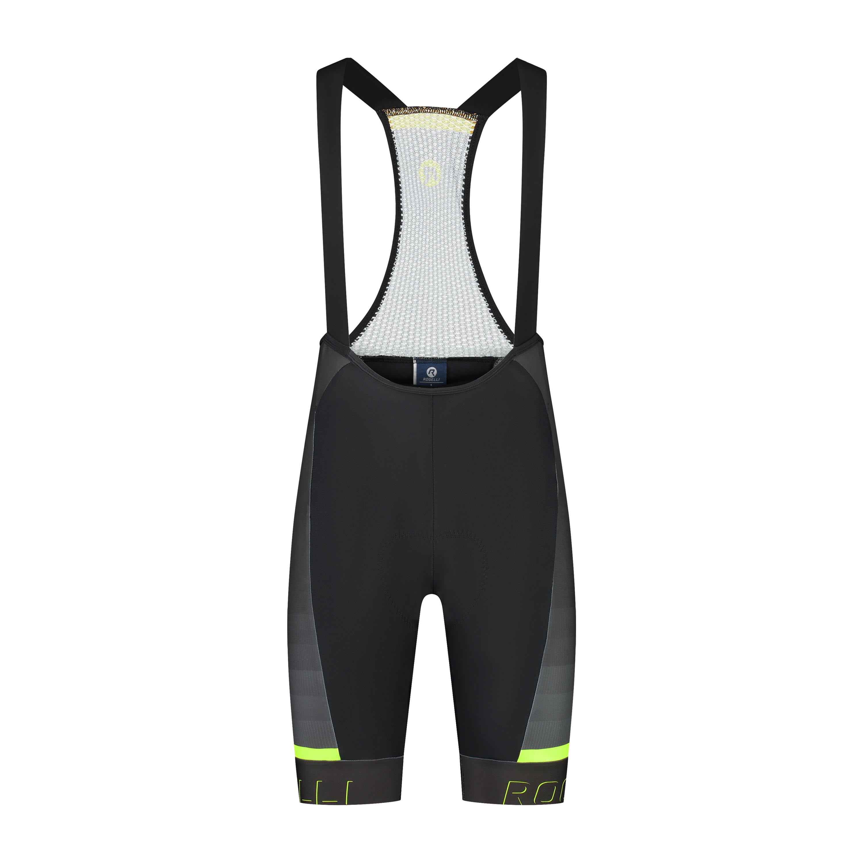 Hero II Fietsbroek Heren - Zwart/Grijs/Neon Geel