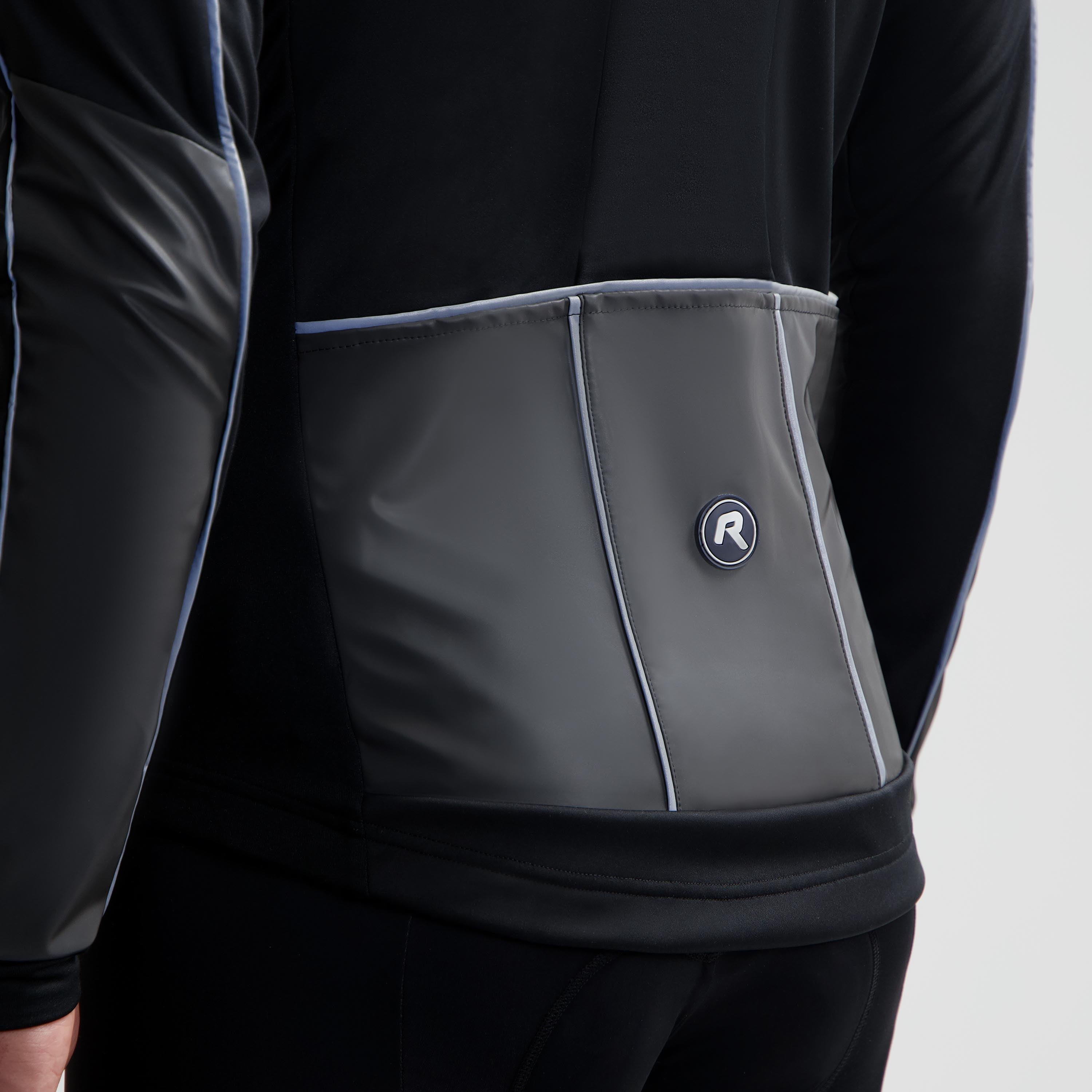 Essential Hi vis winter fietsjack Männer - schwarz