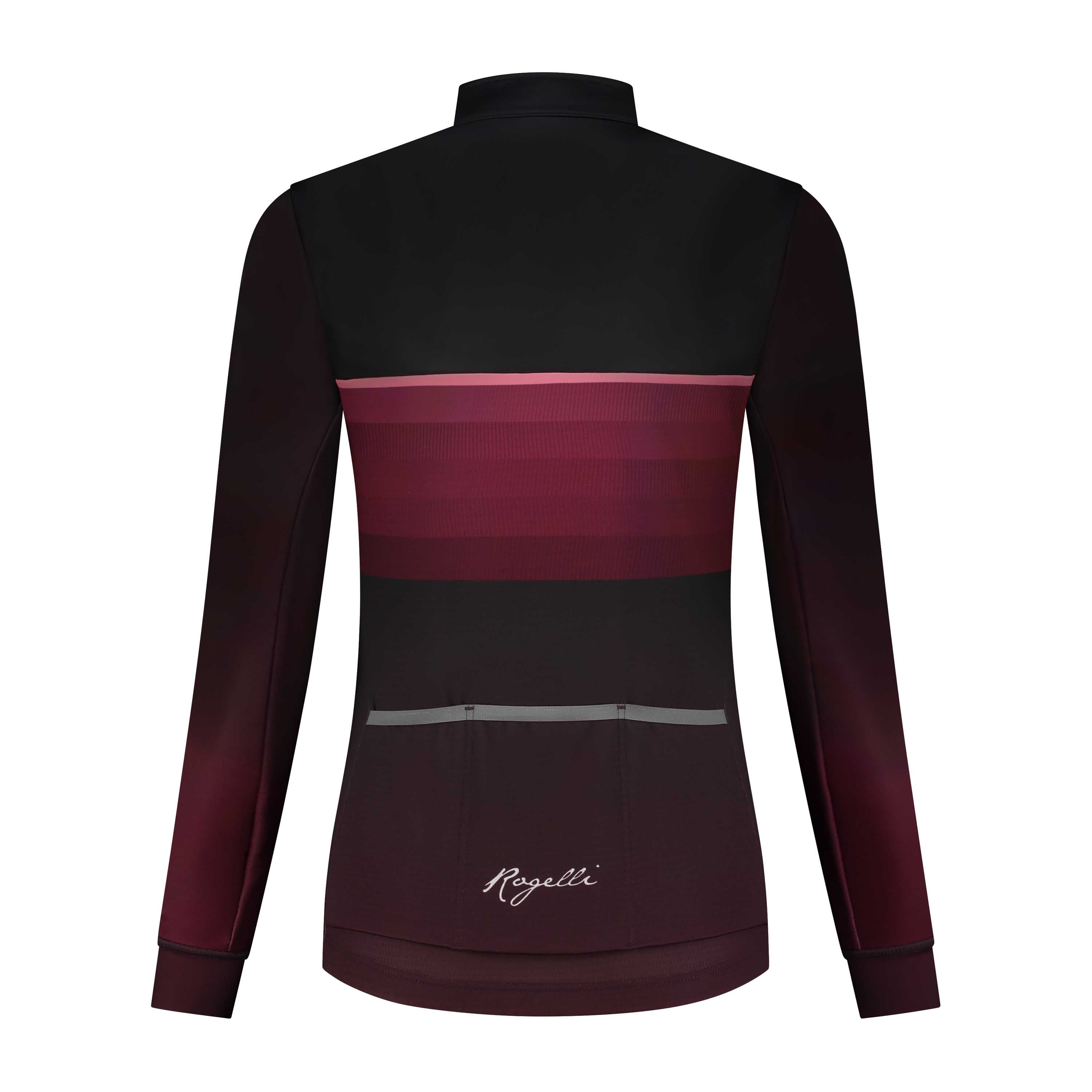 Iminde II Winter fietsjack Damen - Bordeaux/Koraal