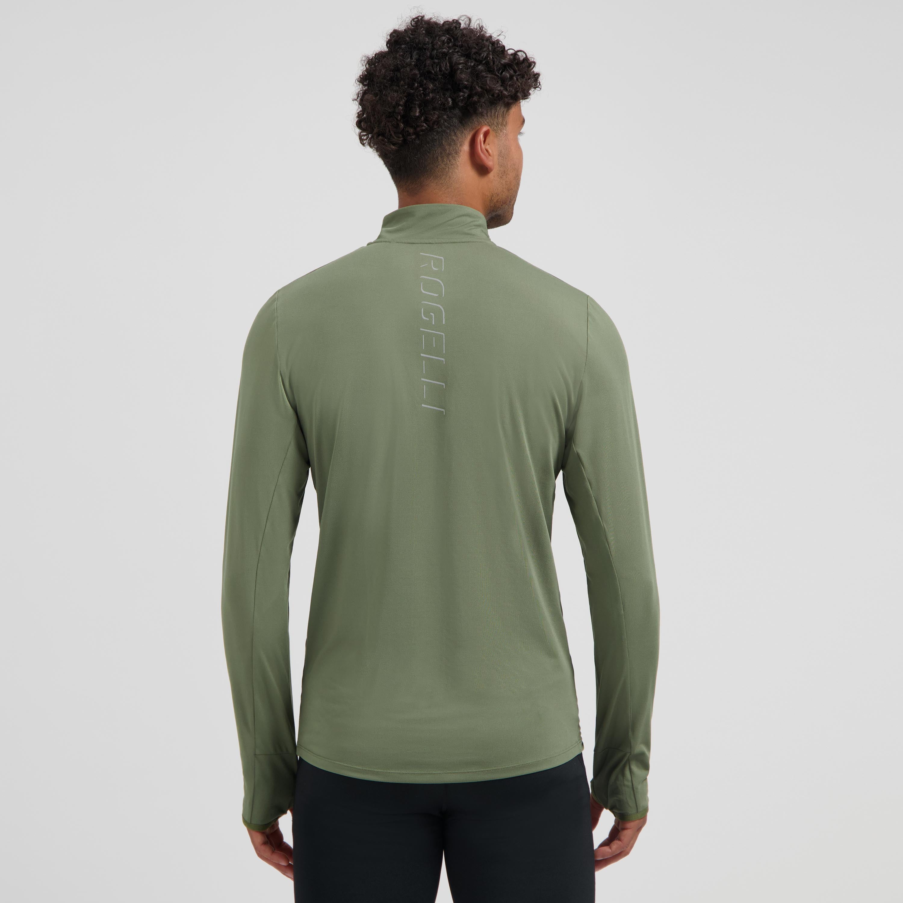 Core Hardlooptop Lange Mouw 1/2 Zip Heren - Legergroen