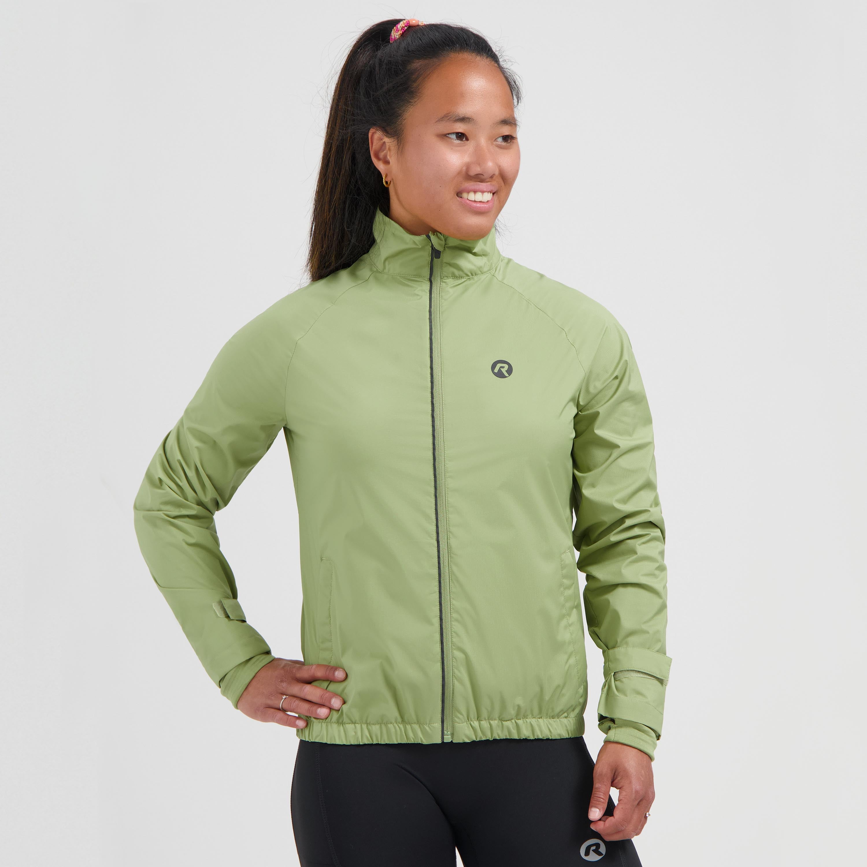 Essential Hardloopjack Dames - Saliegroen