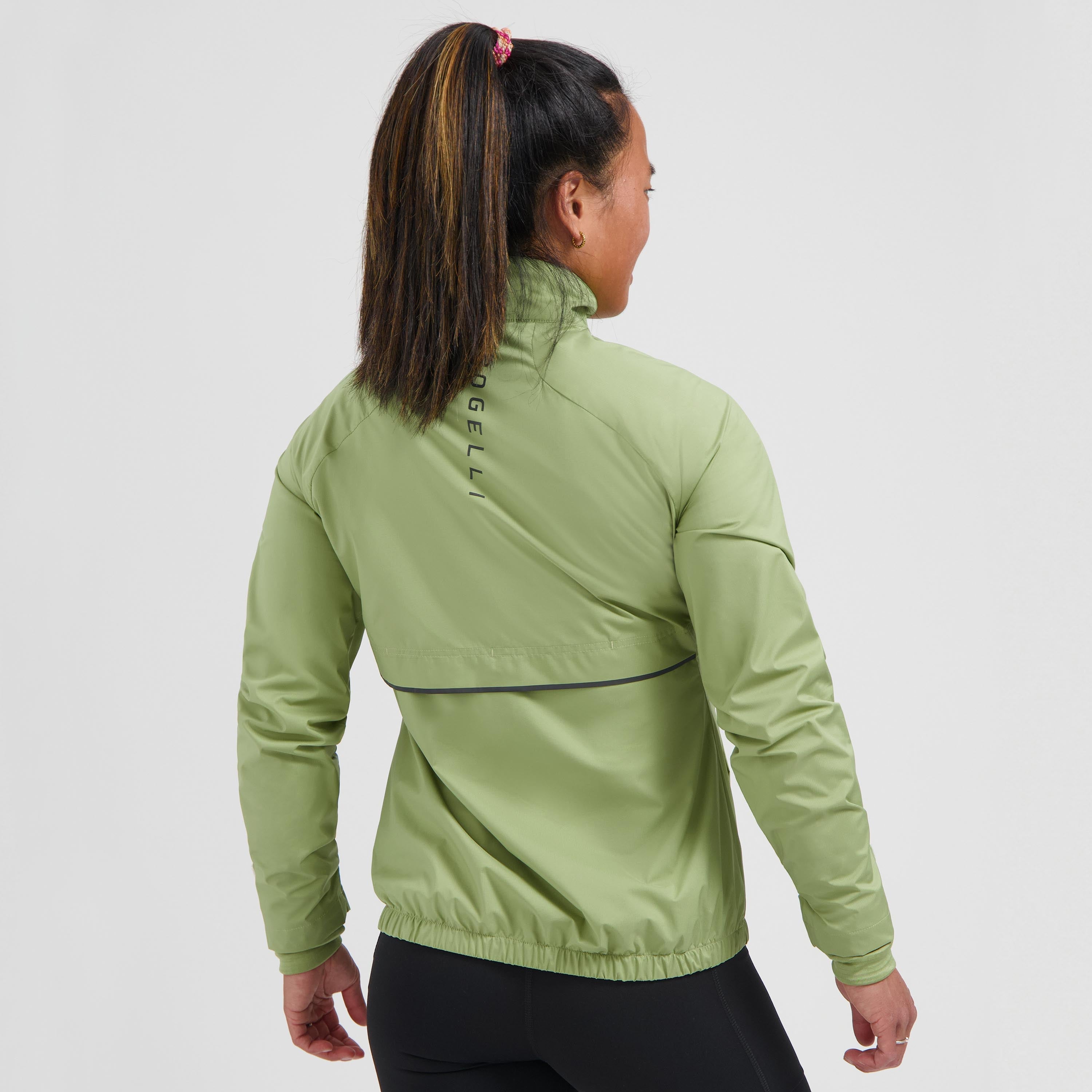 Essential Hardloopjack Dames - Saliegroen