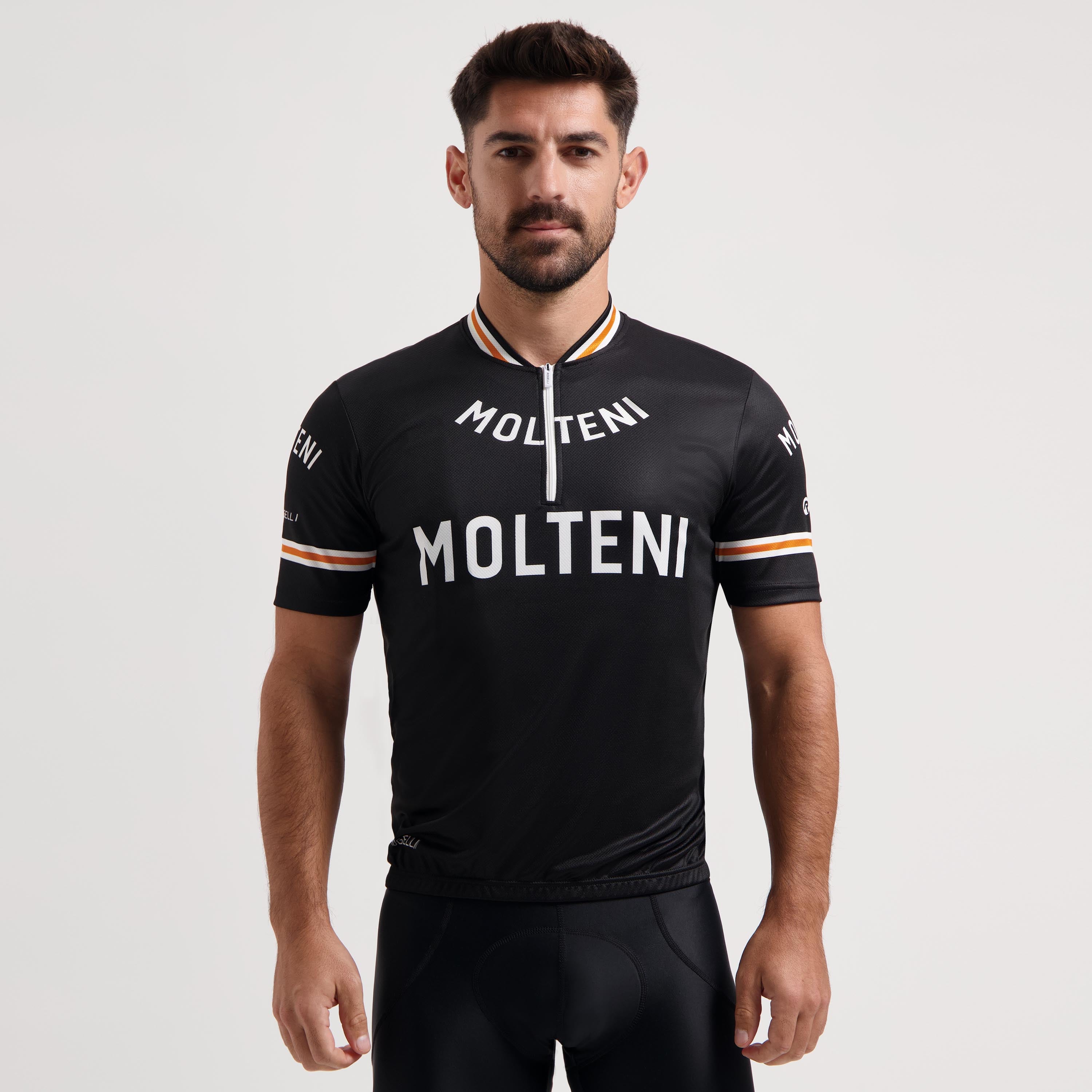 Molteni Fietsshirt Heren - Zwart