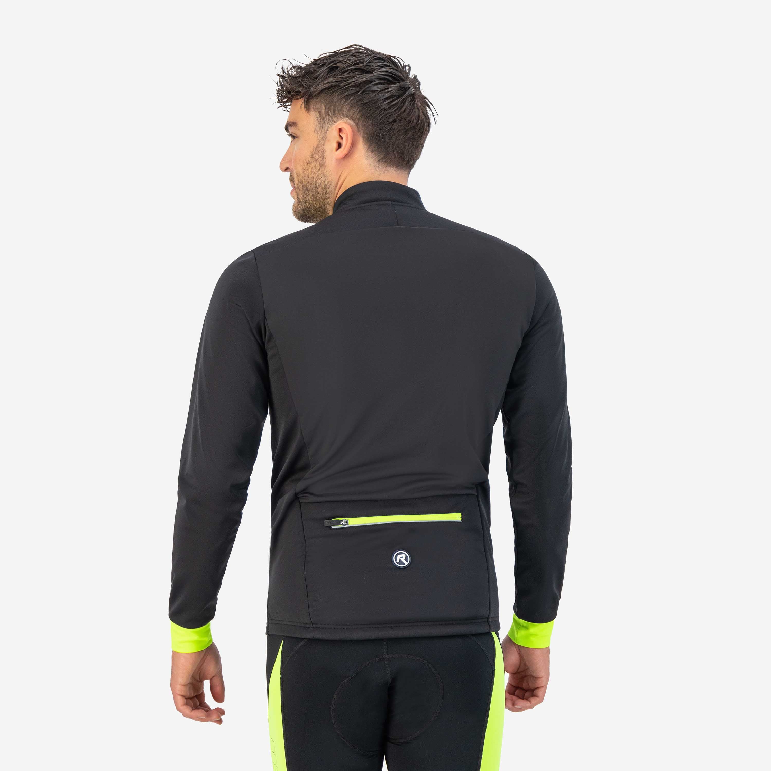 Core Winter Fahrradjacke Männer - Schwarz/Neongelb