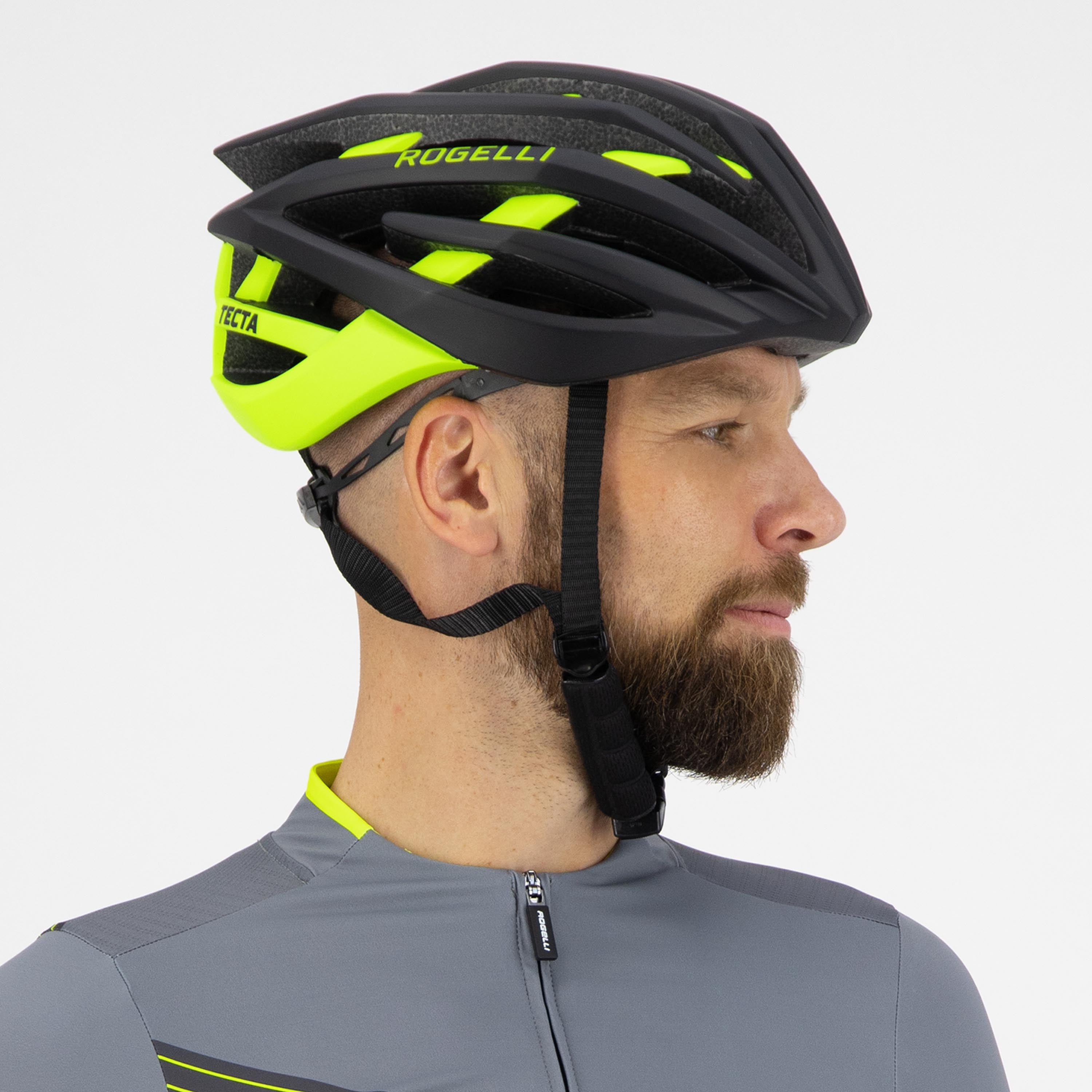 Tecta Fietshelm - Zwart/Neon Geel