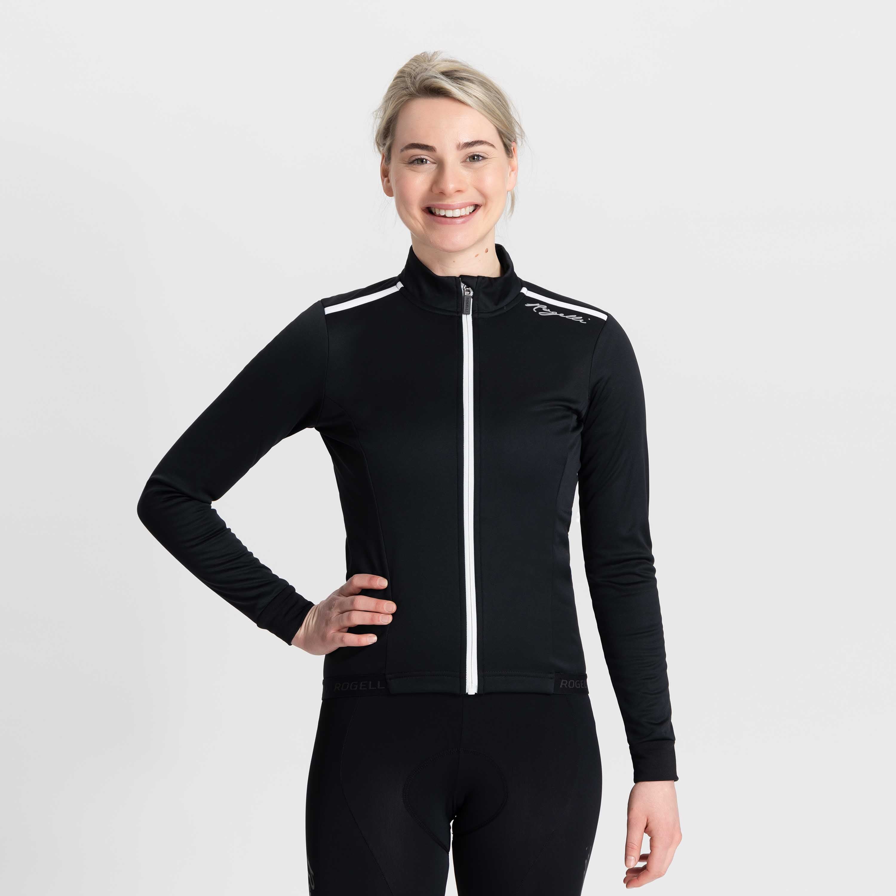 Pesara Winter Fietsjack Dames - Zwart/Wit
