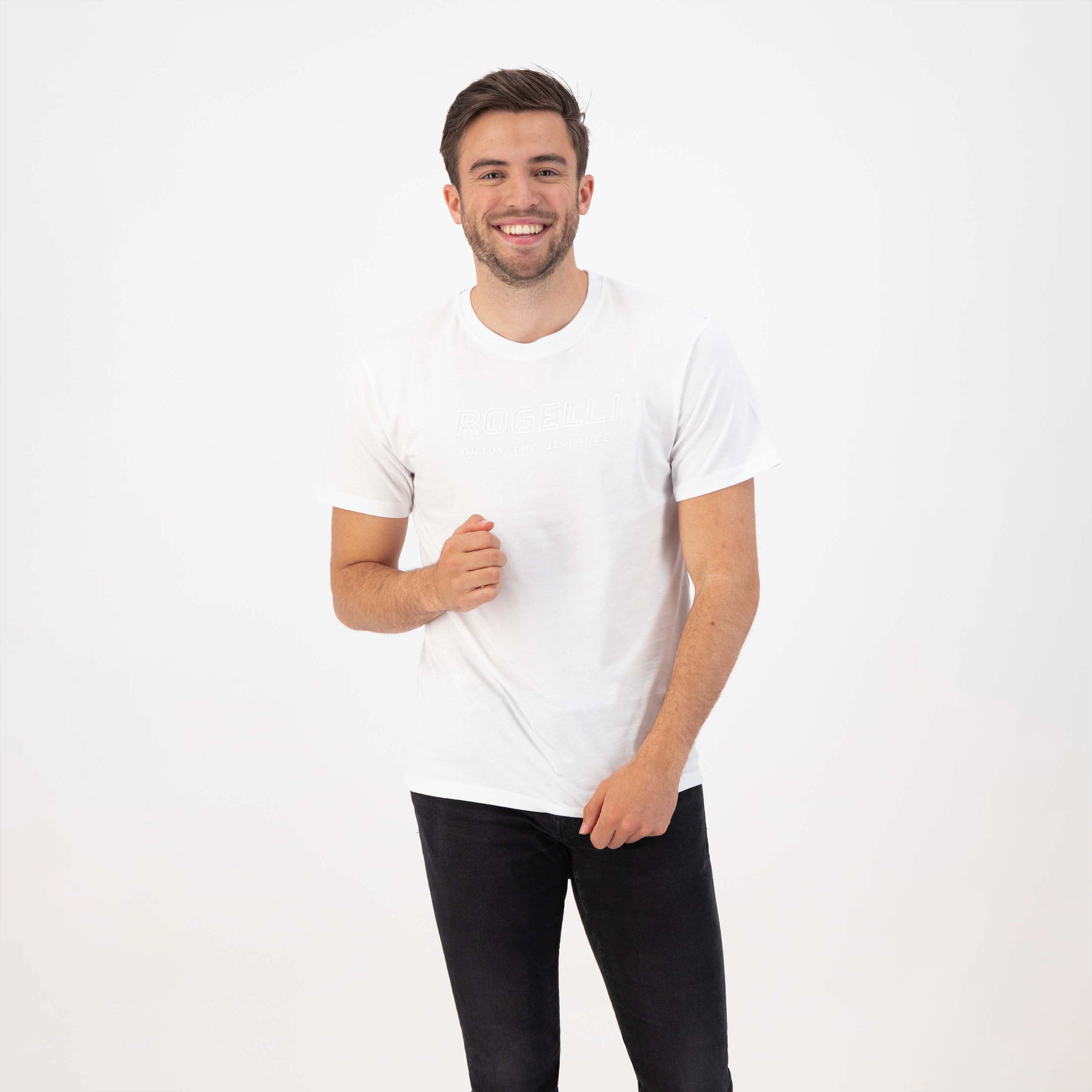 Genießen Sie das Leben Logo t -Shirt Männer - Weiß
