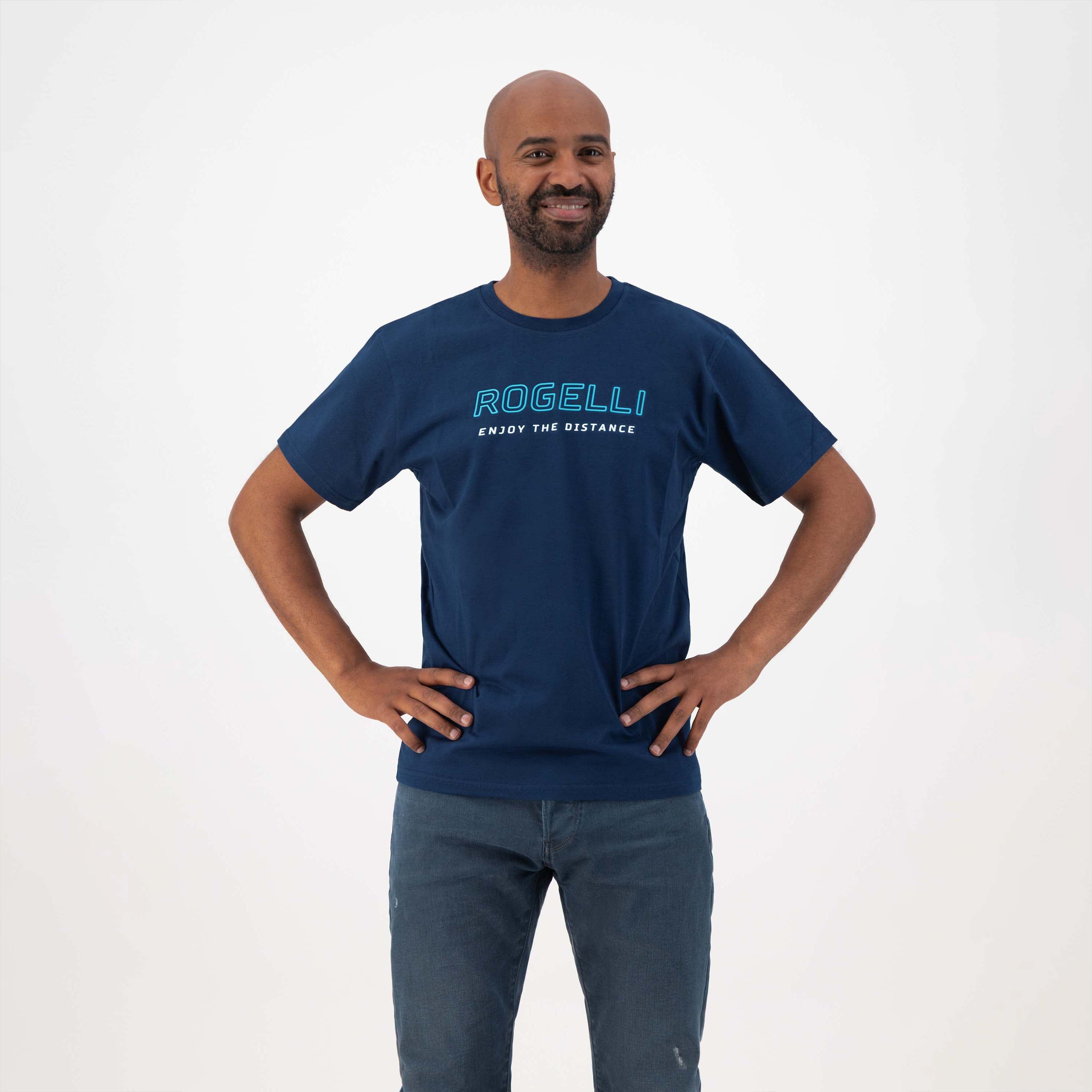 Genießen Sie das Leben Logo t -Shirt Männer - dunkelblau