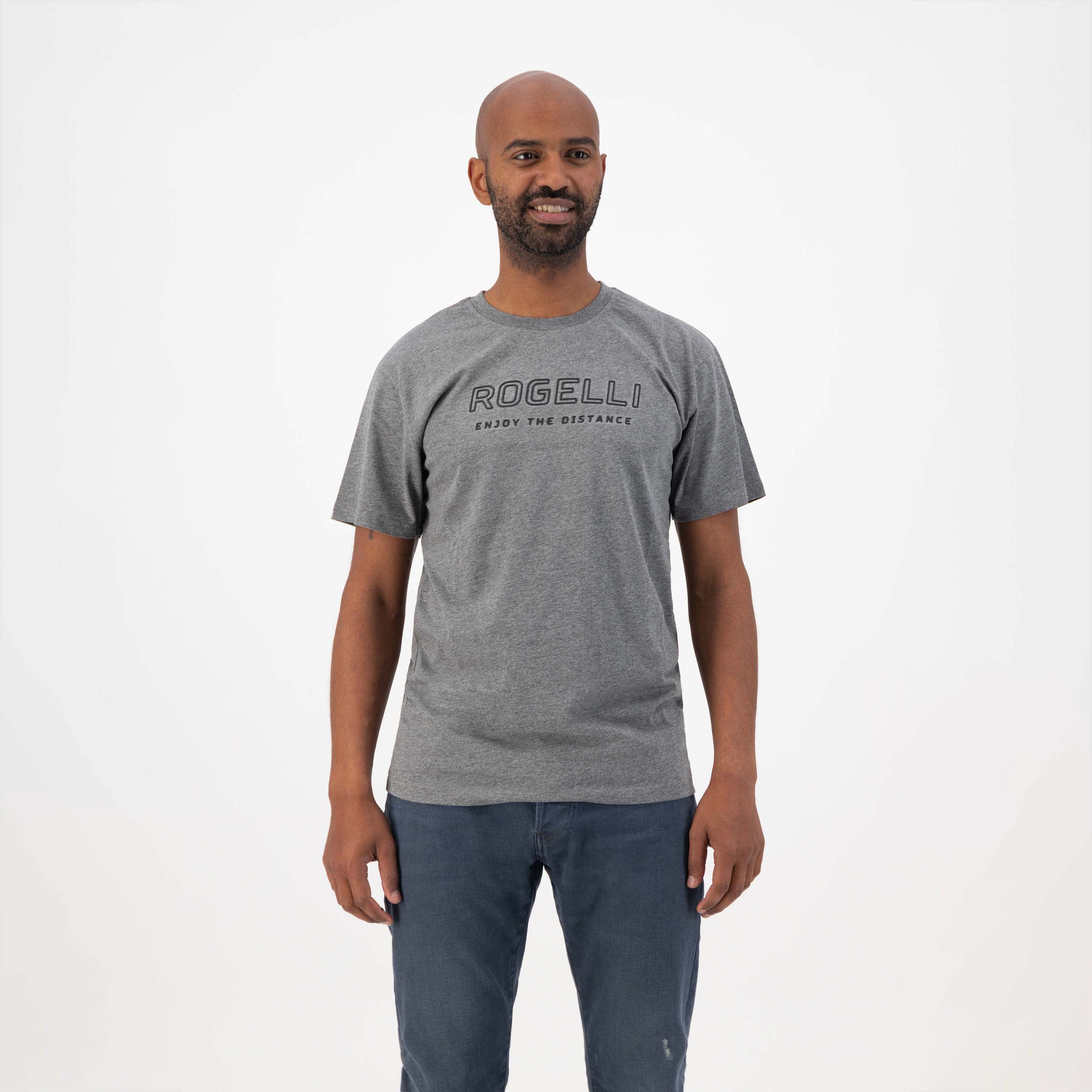 Genießen Sie das Leben Logo t -Shirt Männer - grau