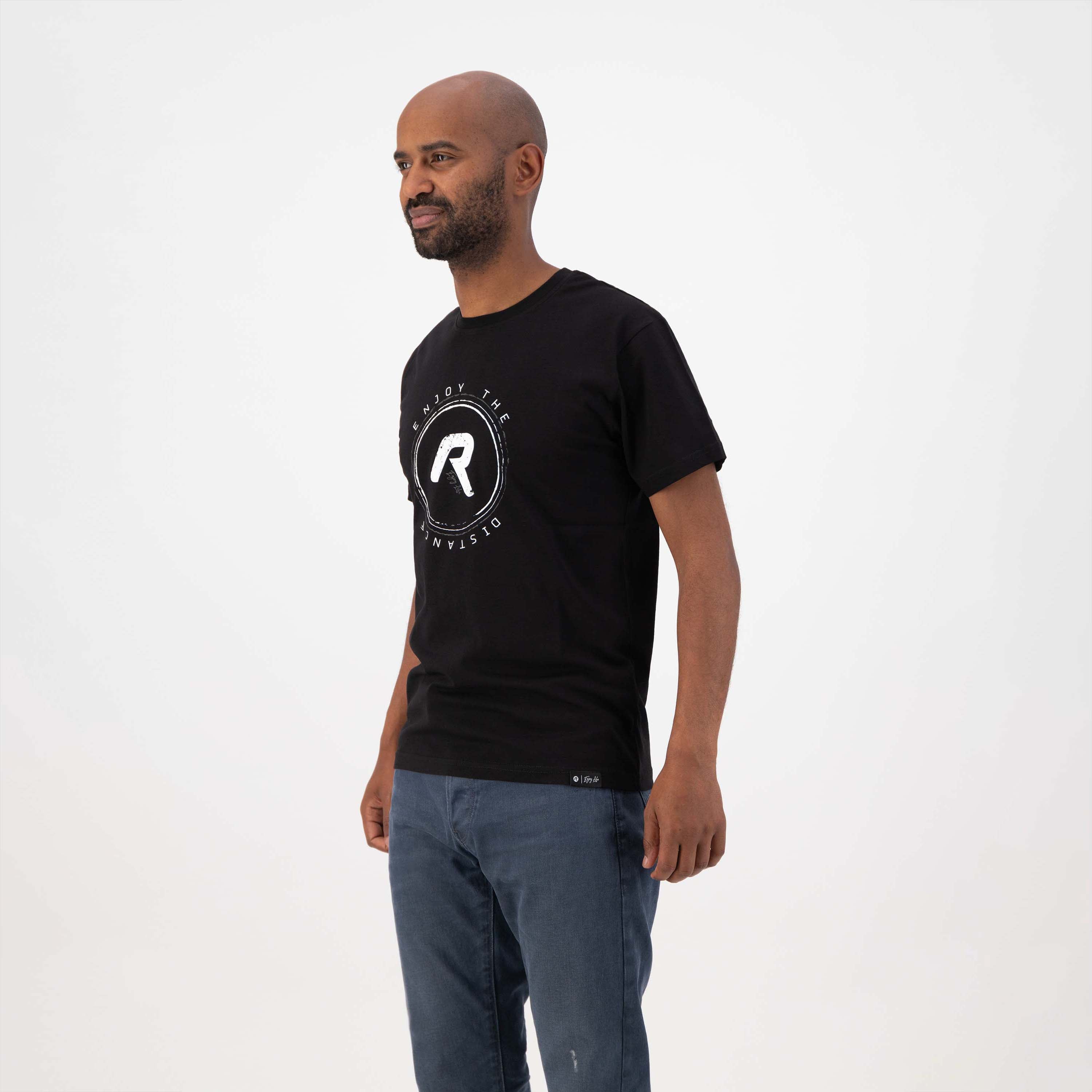Genießen Sie das Leben grafisch t -Shirt Männer - schwarz
