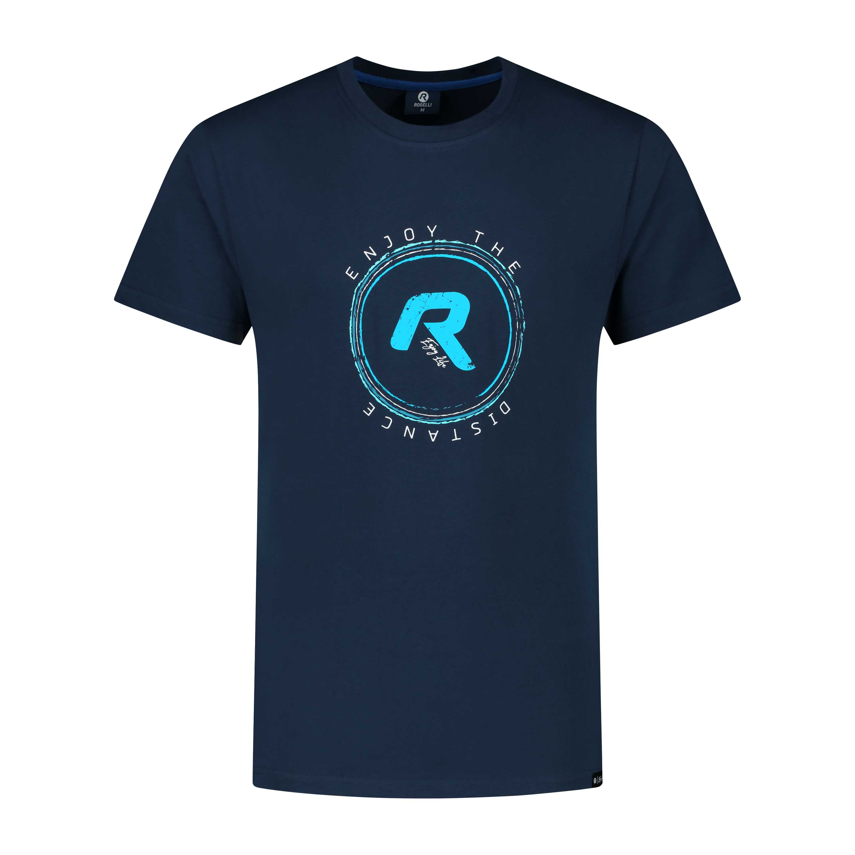 Genießen Sie das Leben grafisch t -Shirt Männer - dunkelblau