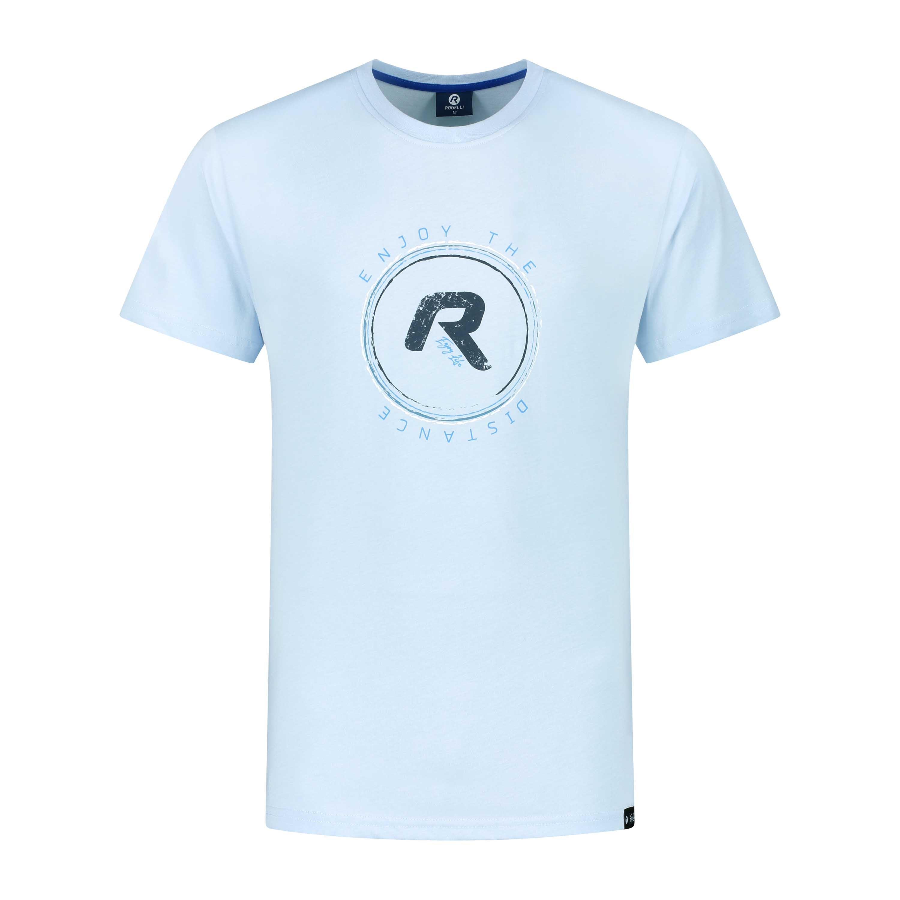 Genießen Sie das Leben grafisch t -Shirt Männer - Hellblau