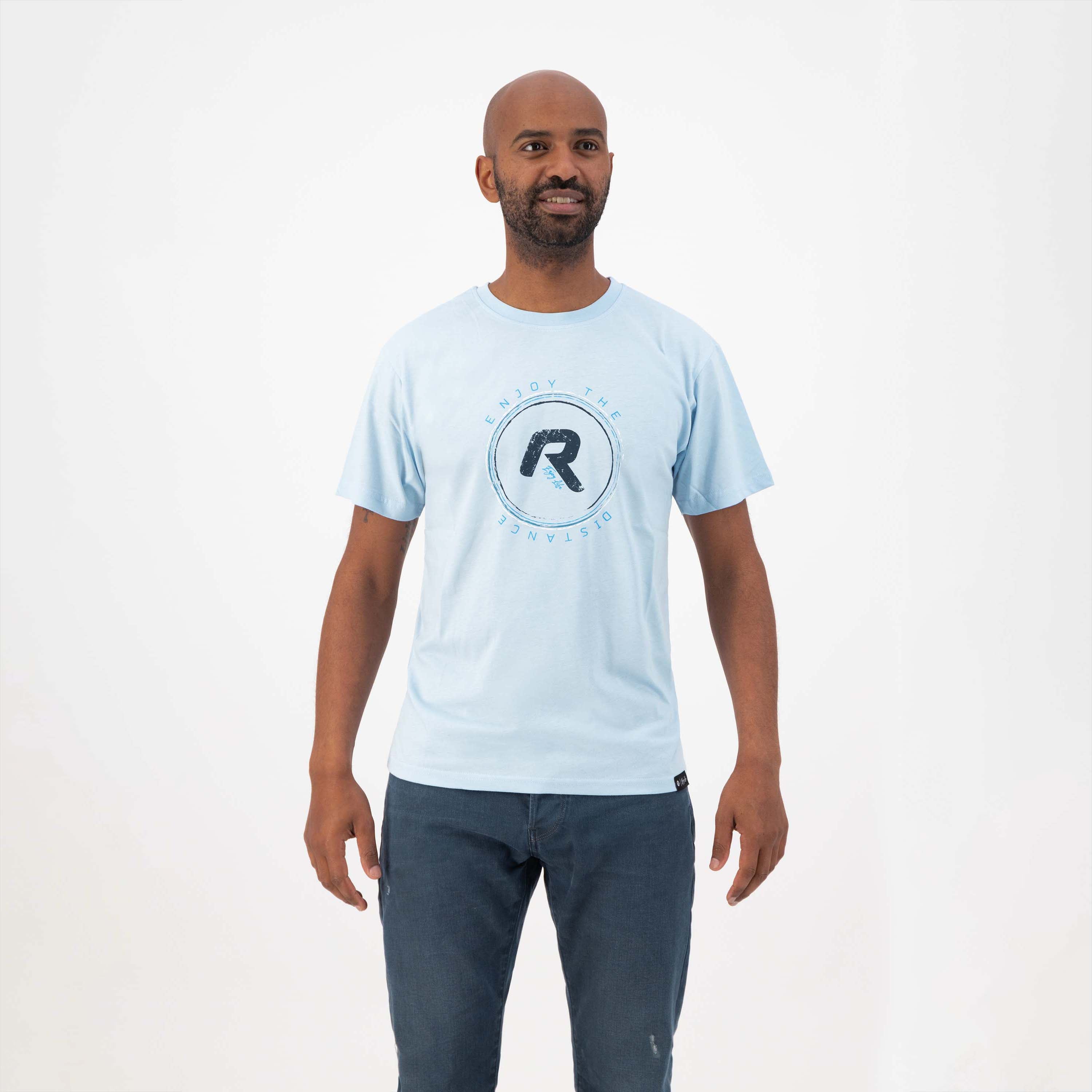 Genießen Sie das Leben grafisch t -Shirt Männer - Hellblau