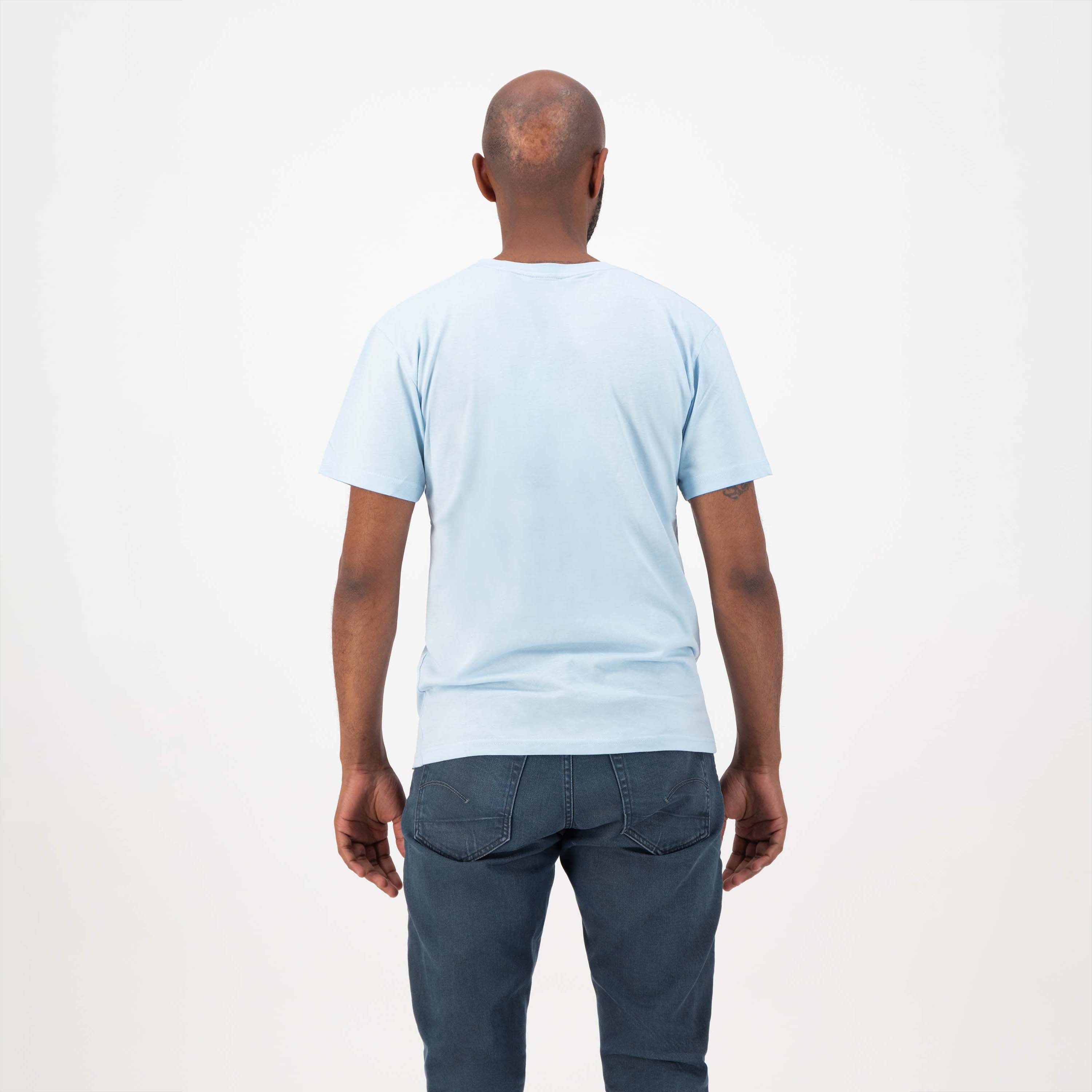 Genießen Sie das Leben grafisch t -Shirt Männer - Hellblau