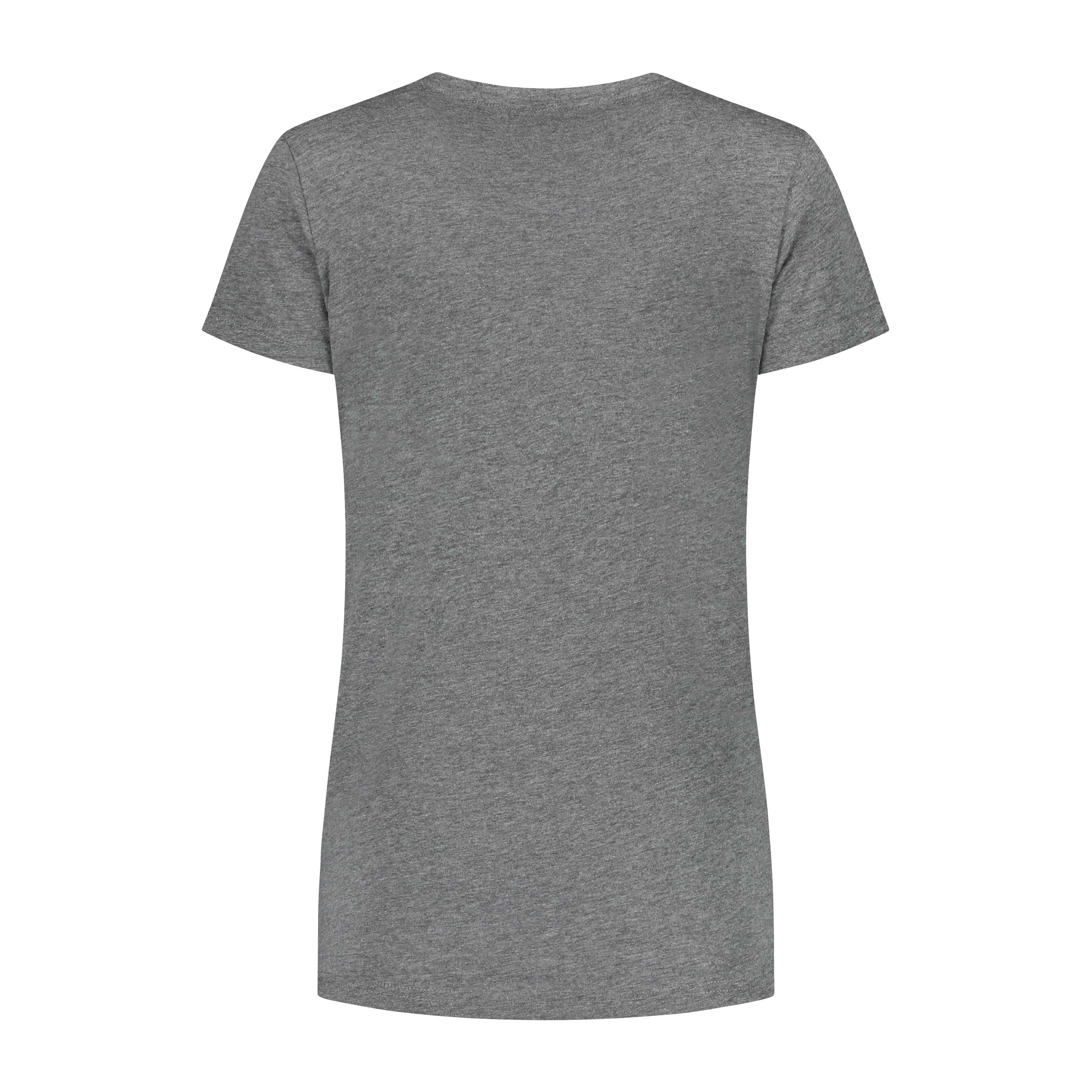 Genießen Sie das Leben grafisch t -Shirt Damen - grau
