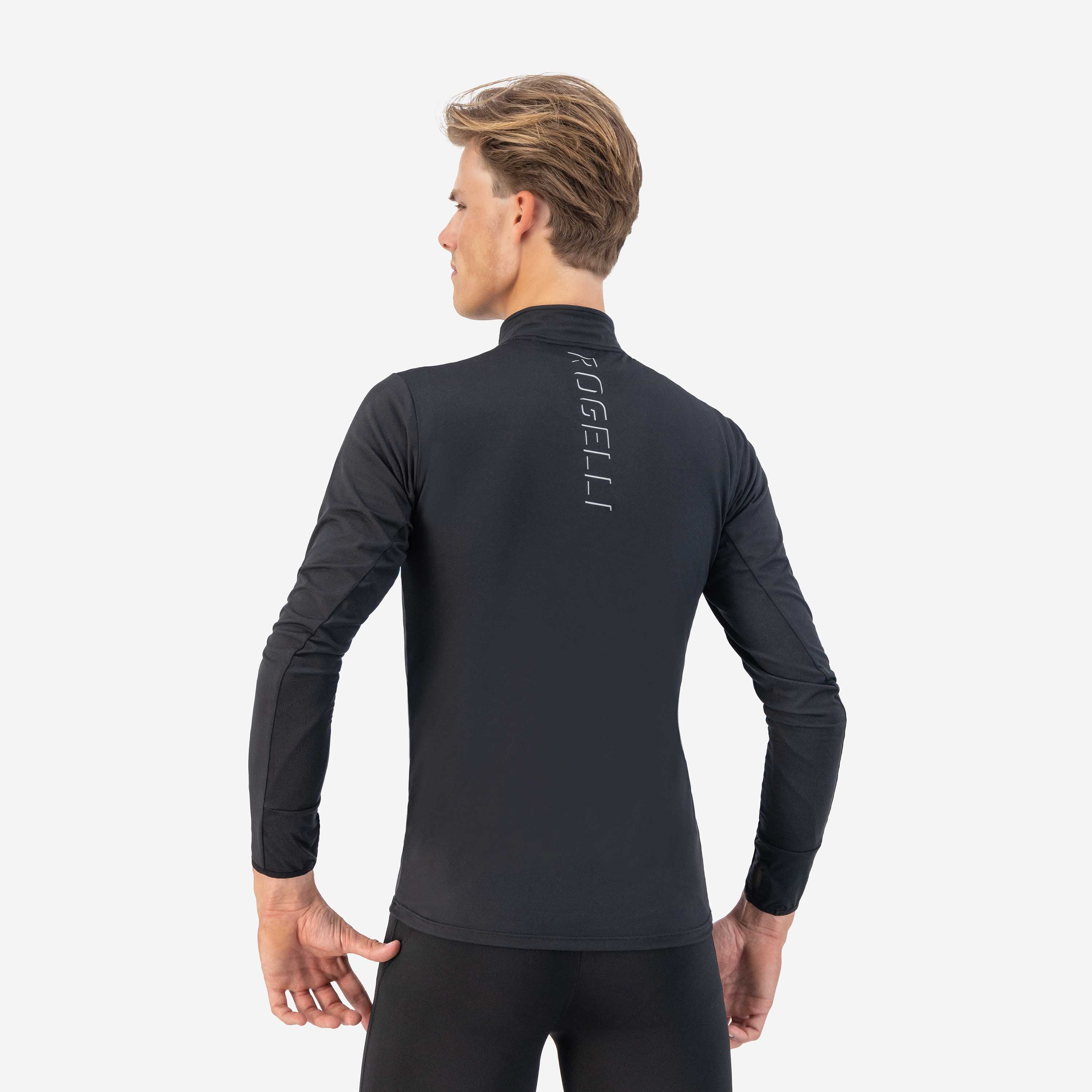 Core Hardlooptop Lange Mouw 1/2 Zip Heren - Zwart