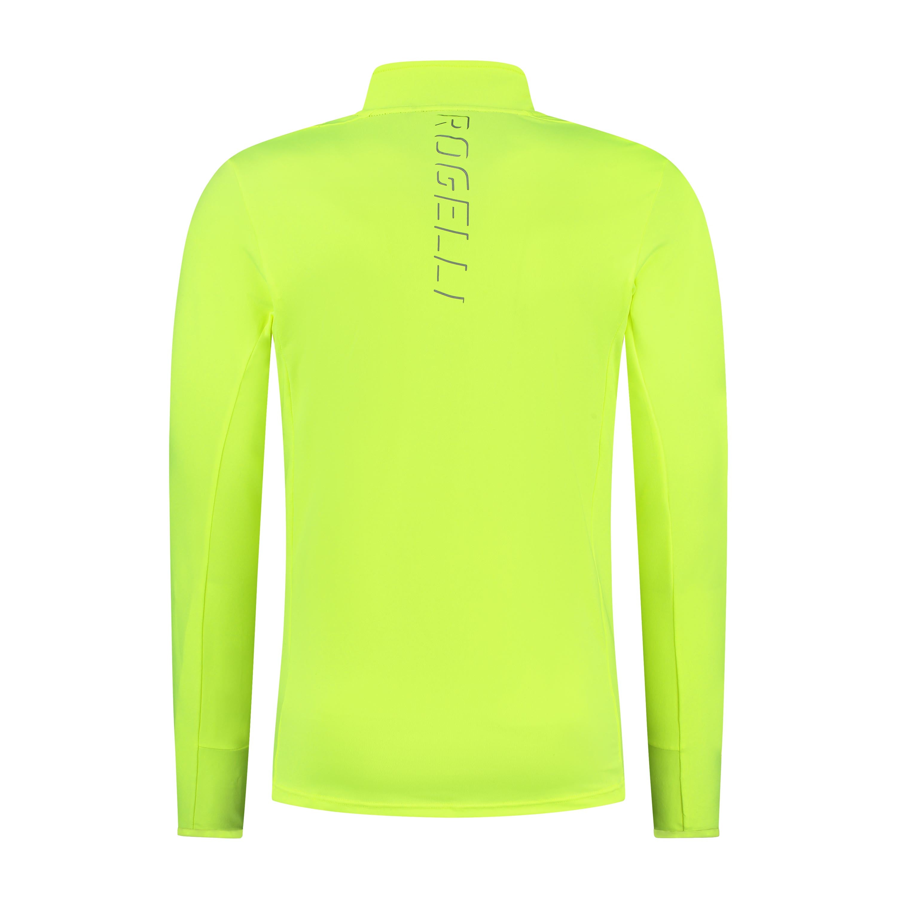 Core Hardlooptop Lange Mouw 1/2 Zip Heren - Neon Geel