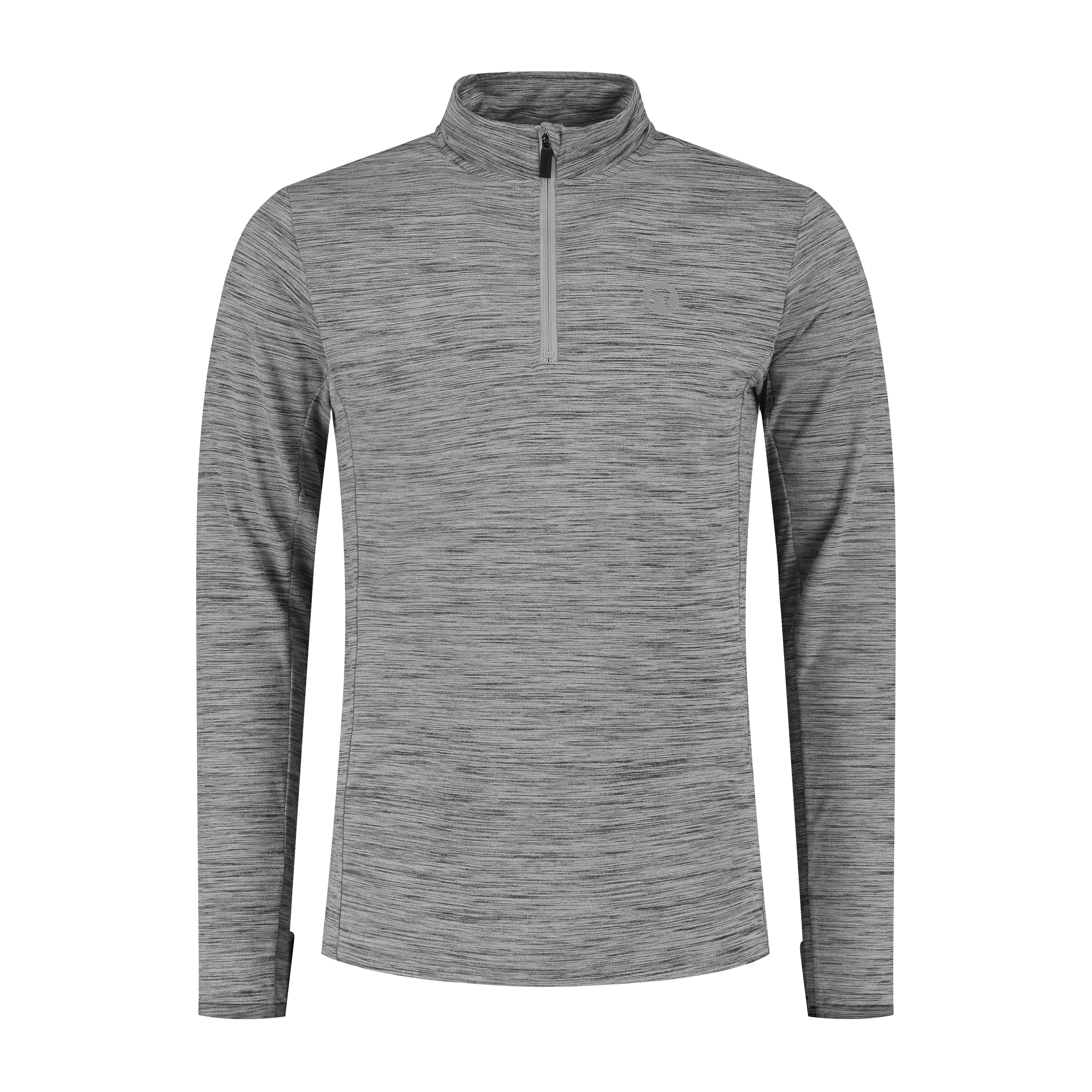 Core Hardlooptop Lange Mouw 1/2 Zip Heren - Grijs
