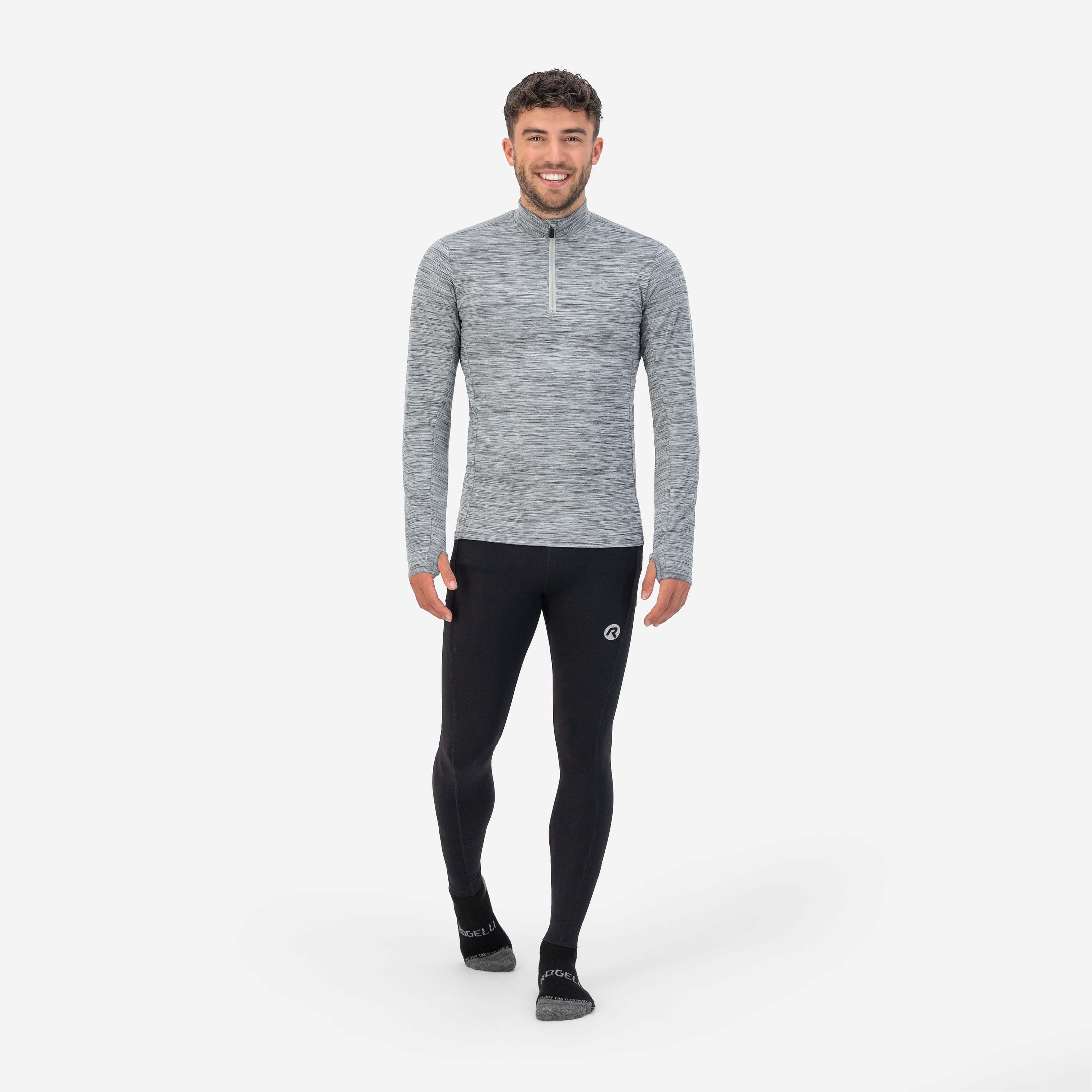 Core Hardlooptop Lange Mouw 1/2 Zip Heren - Grijs