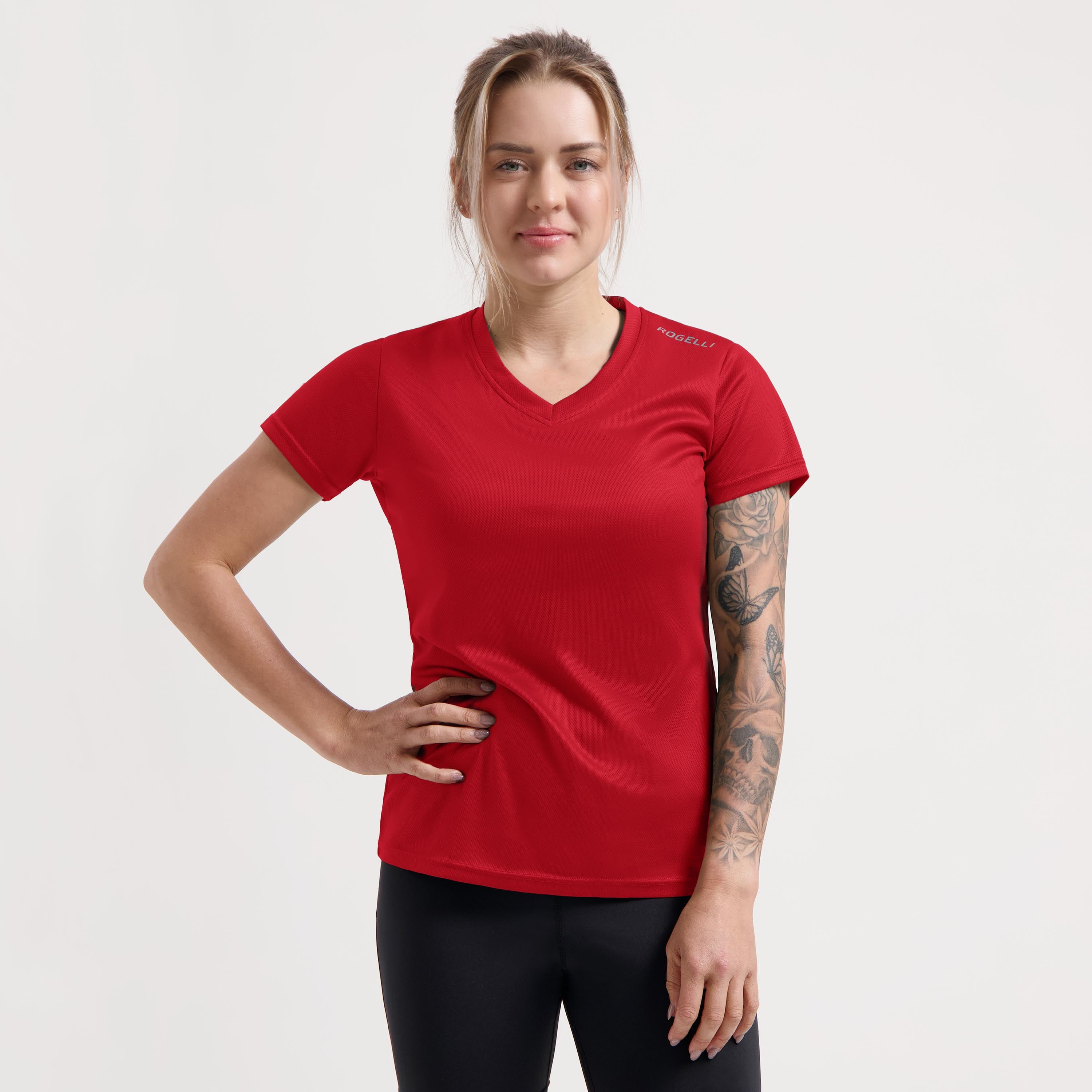 Promo Hardloopshirt Dames - Rood