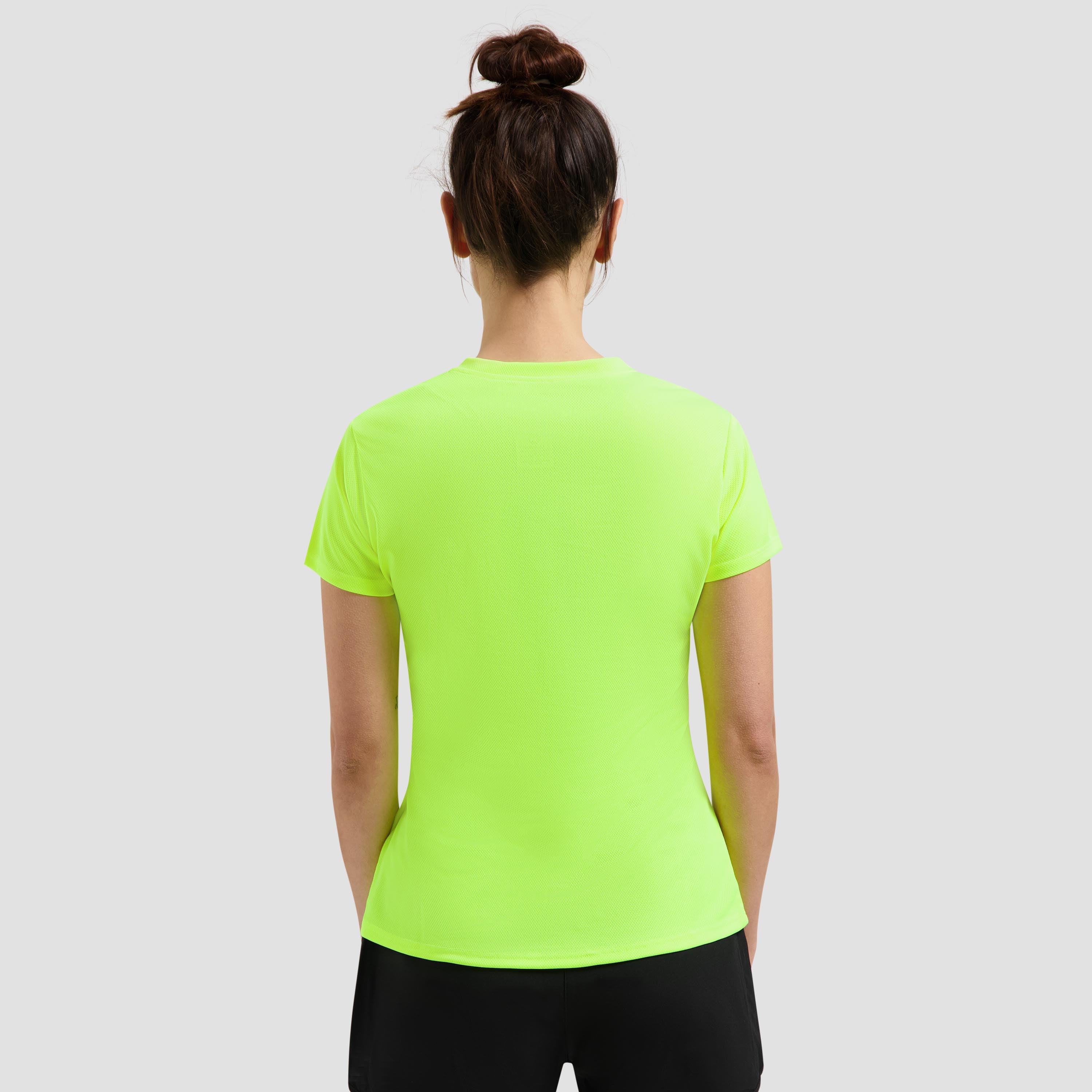 Promo Hardloopshirt Dames - Neon Geel