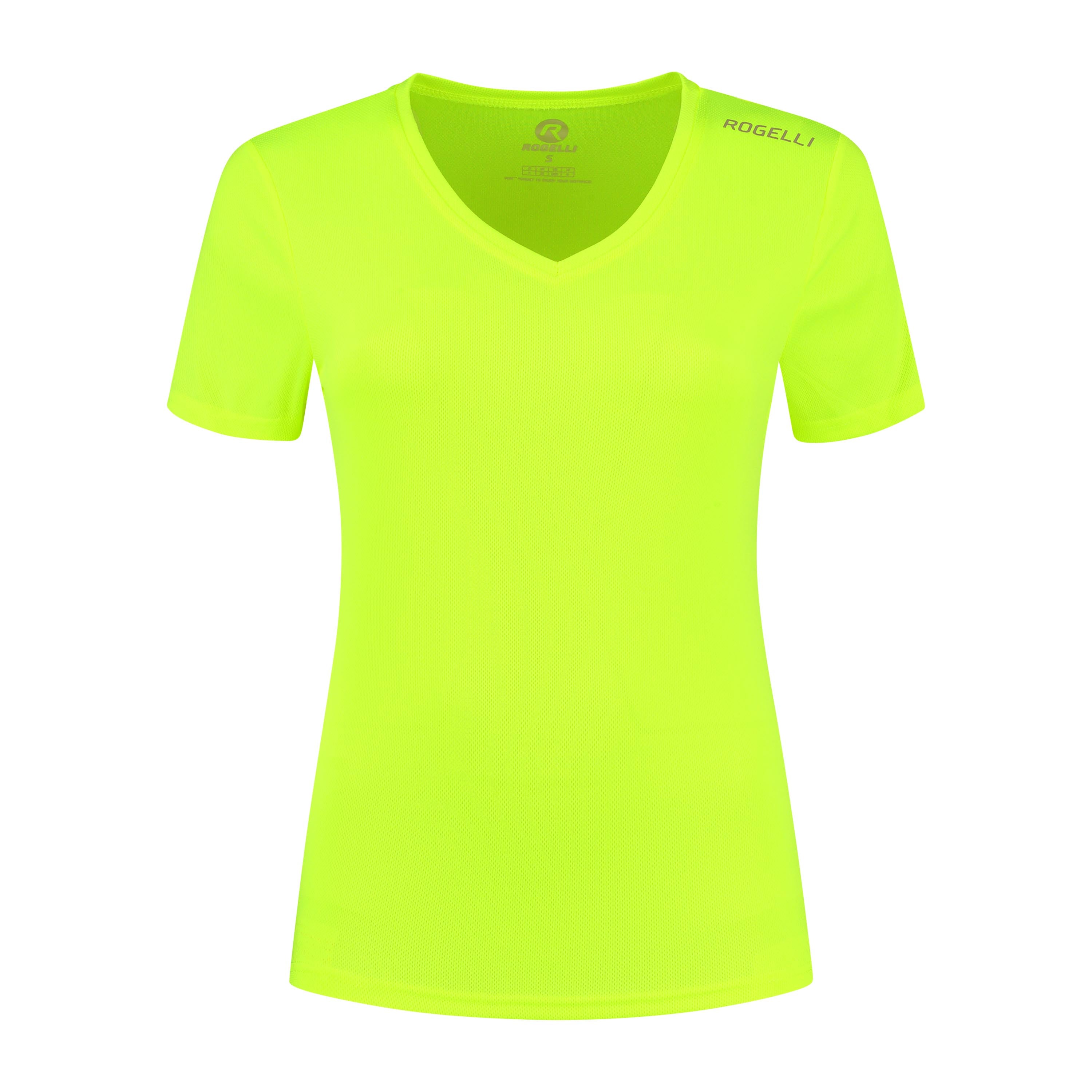 Promo Hardloopshirt Dames - Neon Geel