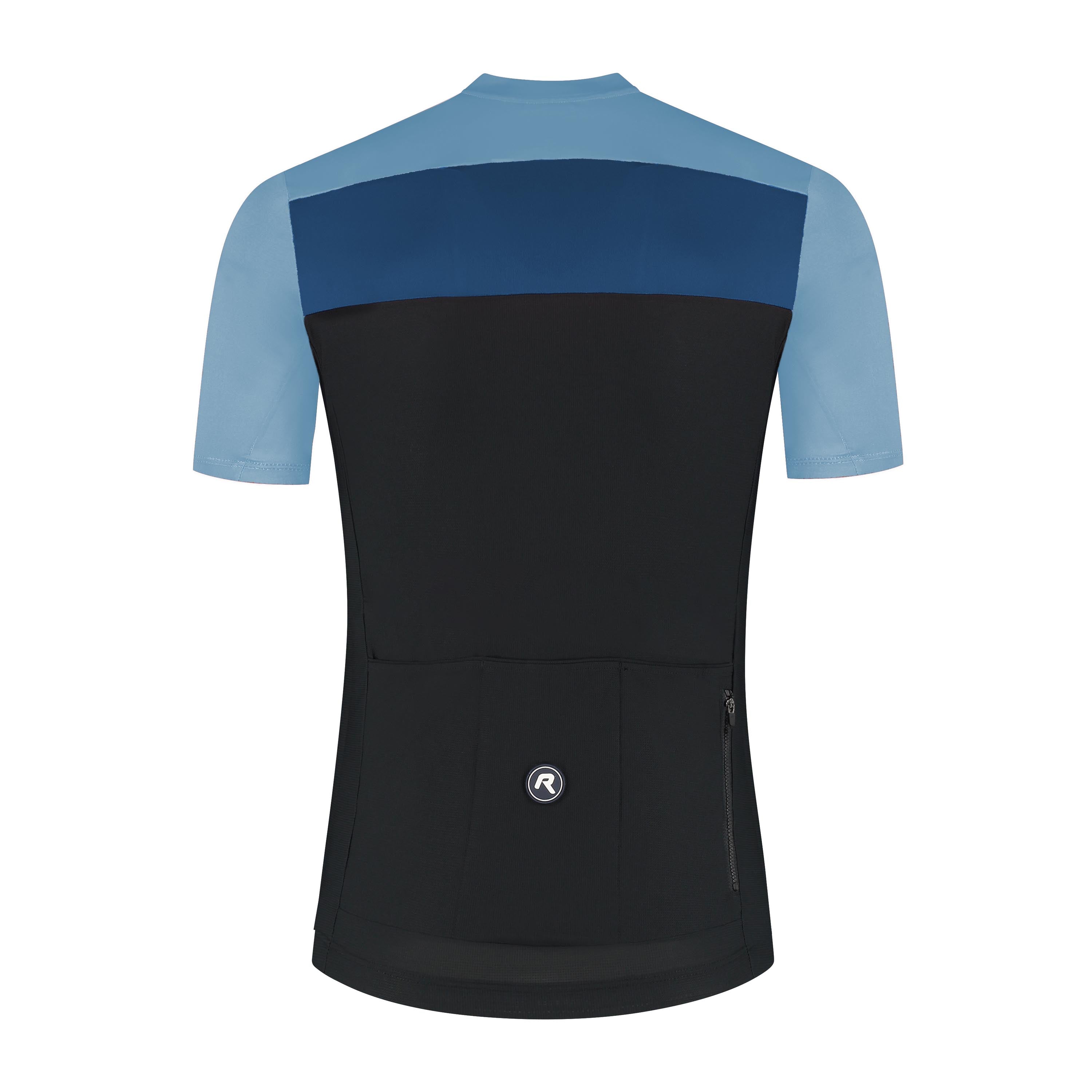 Core Block Fietsshirt Heren - Zwart/Lichtblauw/Donkerblauw
