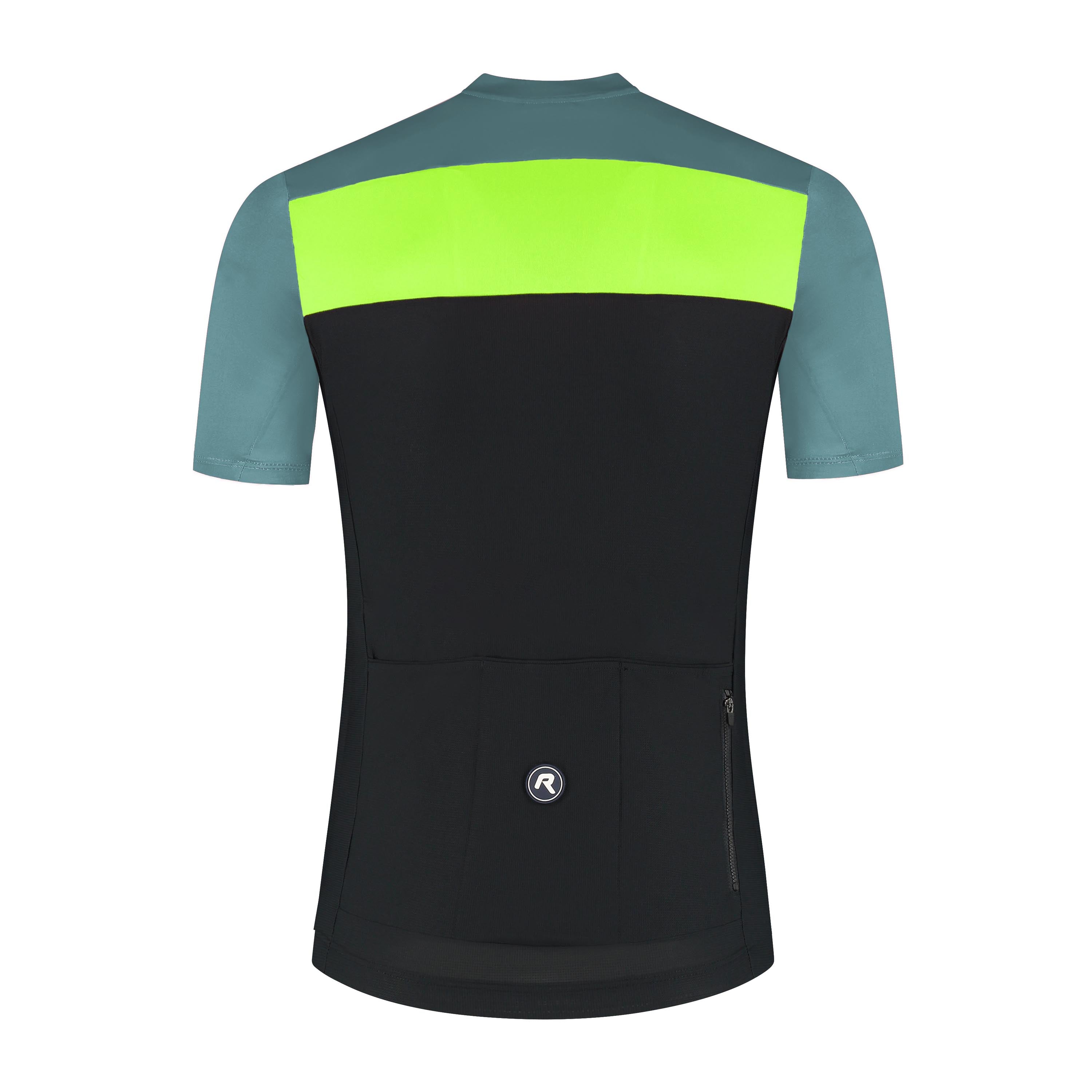 Core Block Fietsshirt Heren - Zwart/Mintgroen/Neon Geel