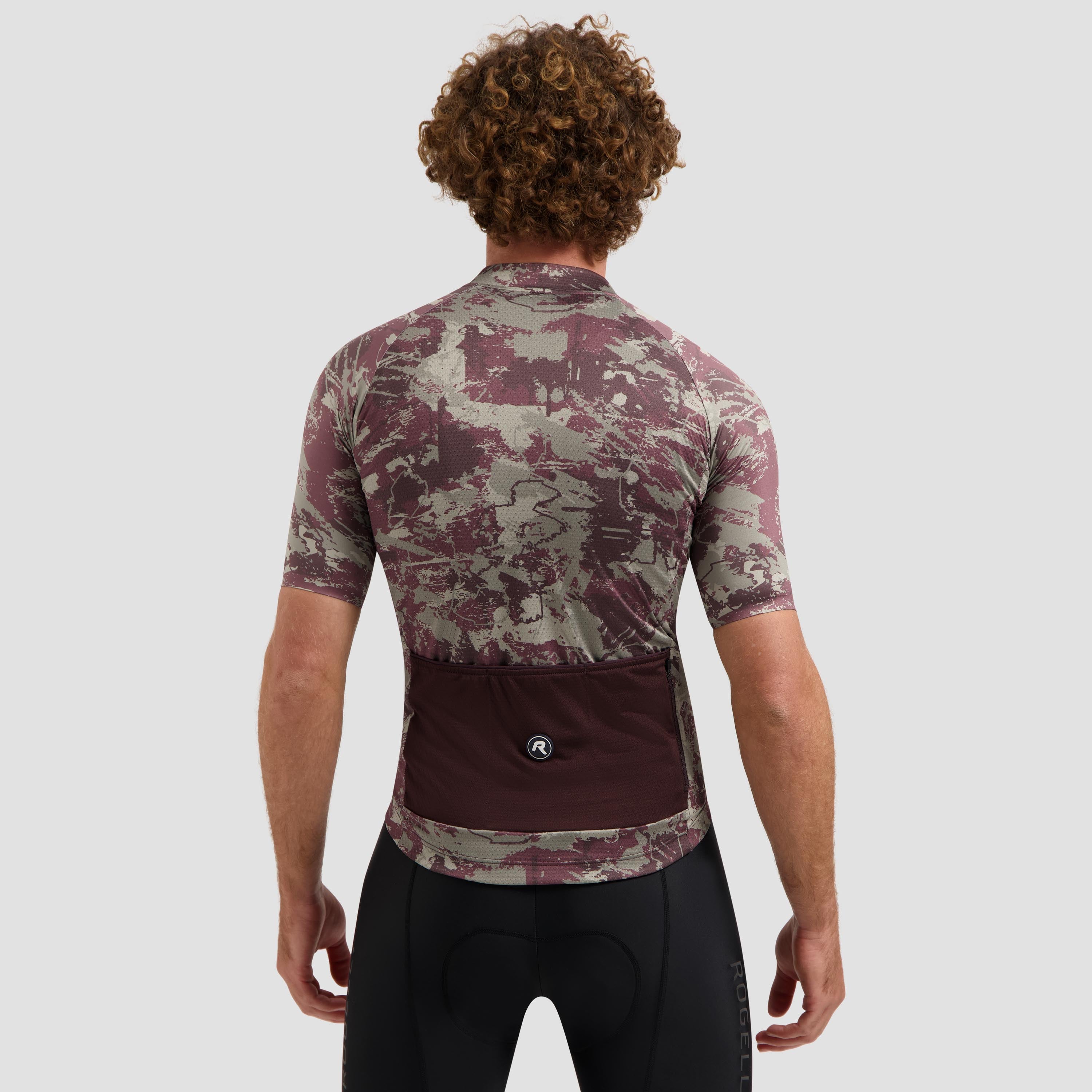 Essential Graphic II Fietsshirt Heren - Taupe/Bordeaux