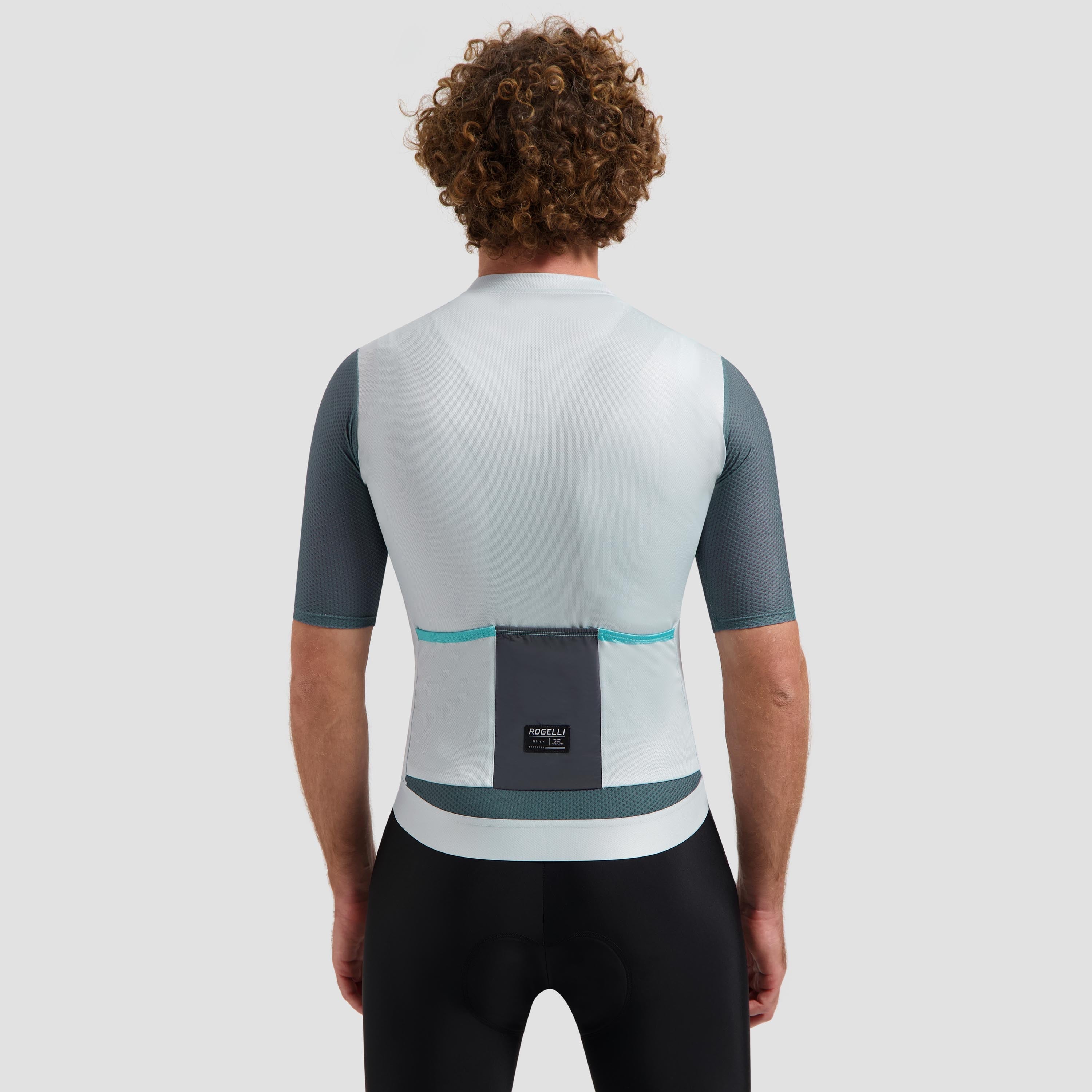 Fast Fietsshirt Heren - Grijs/Mintgroen