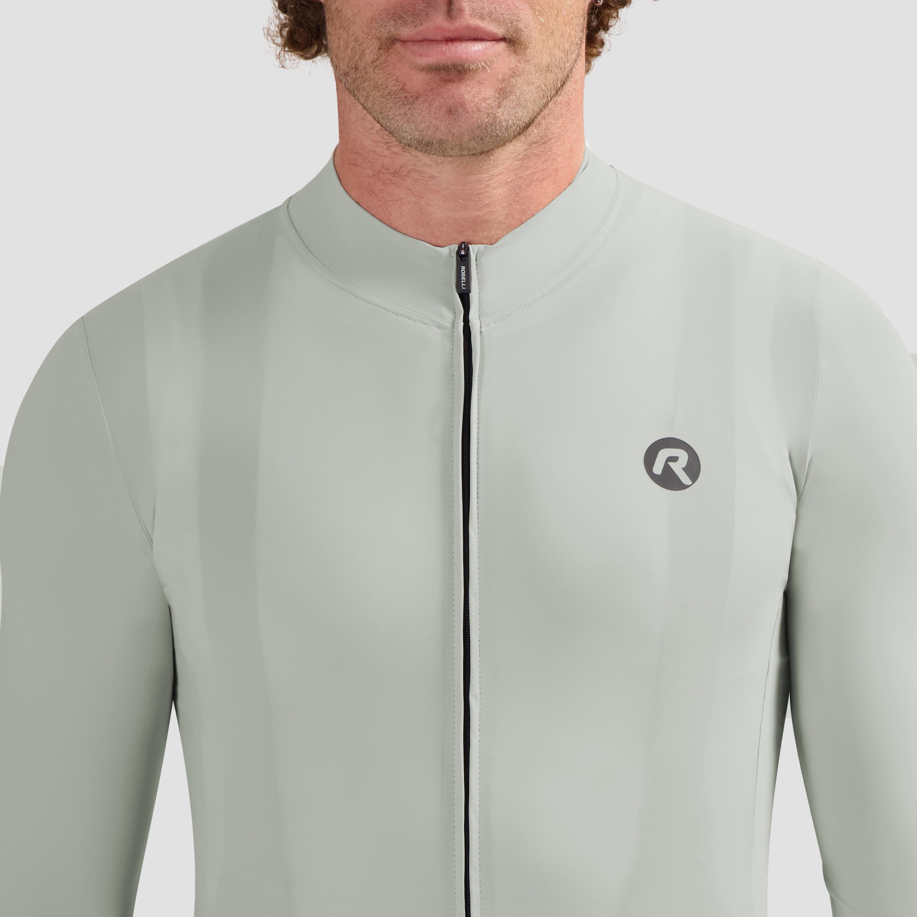 Signature Light Fietsshirt Lange Mouw Heren - Grijs