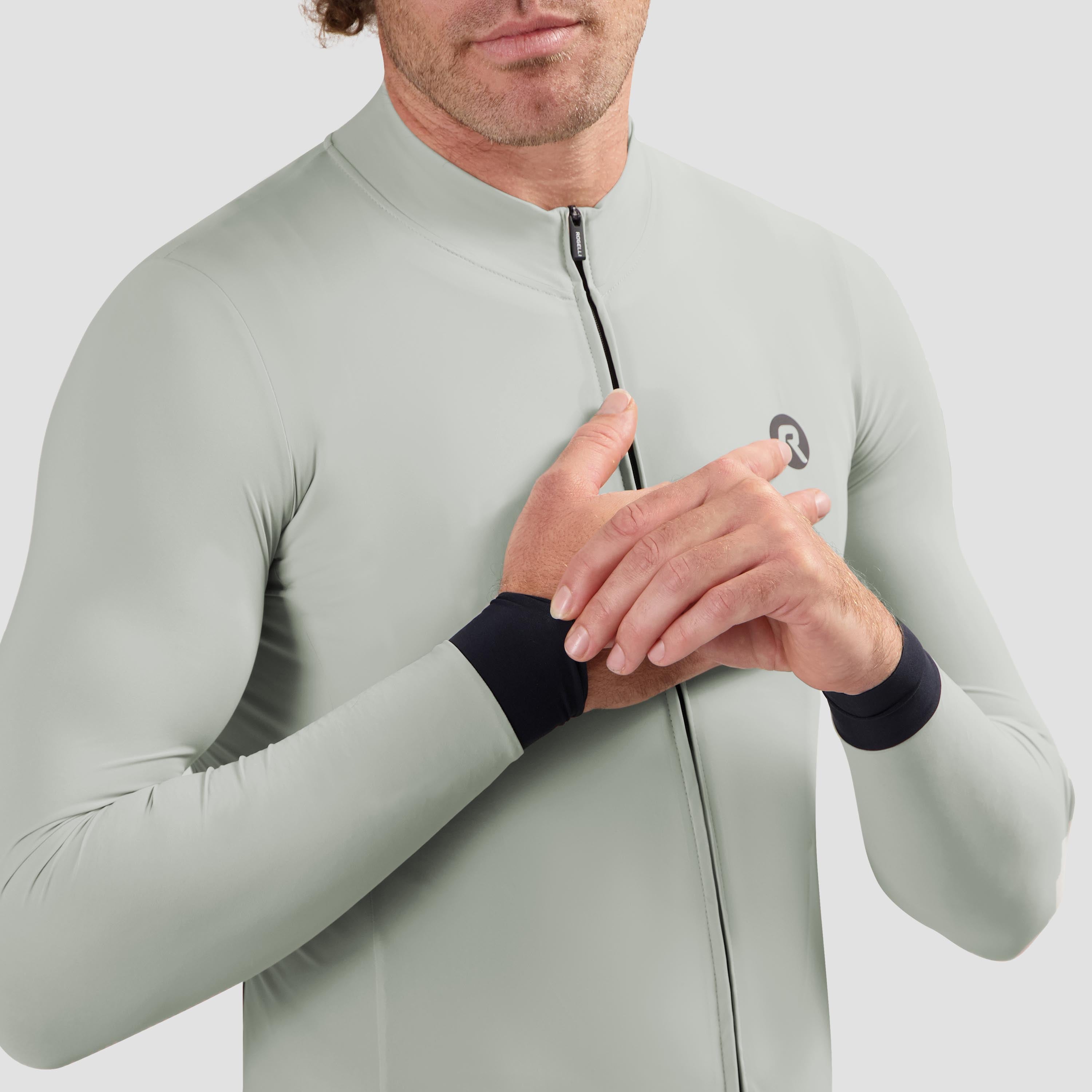 Signature Light Fietsshirt Lange Mouw Heren - Grijs