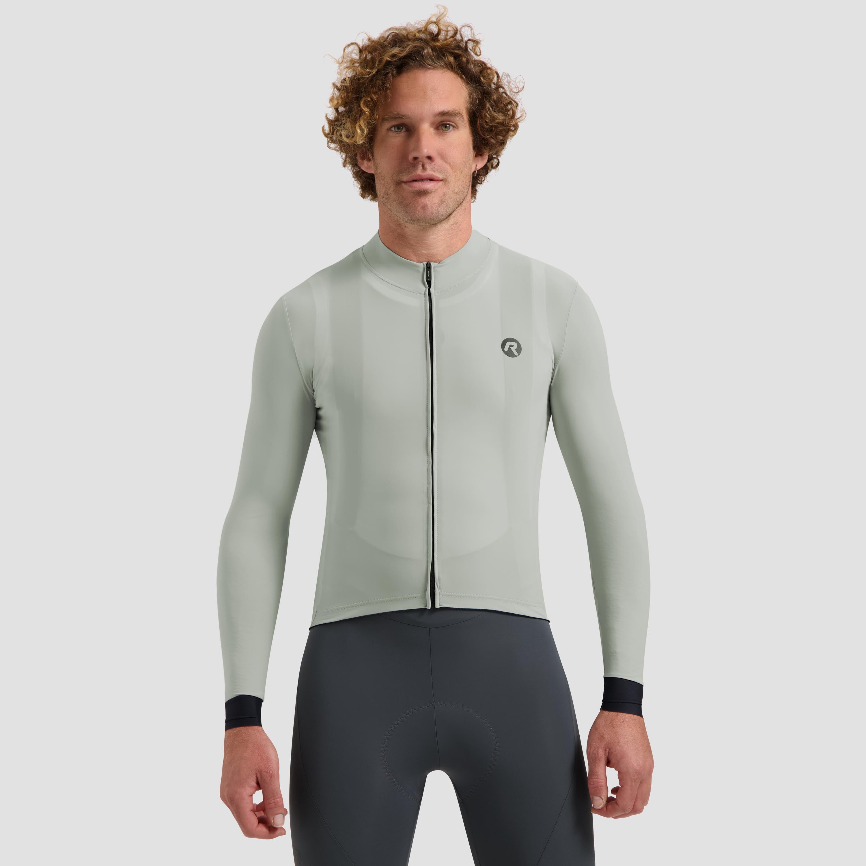 Signature Light Fietsshirt Lange Mouw Heren - Grijs