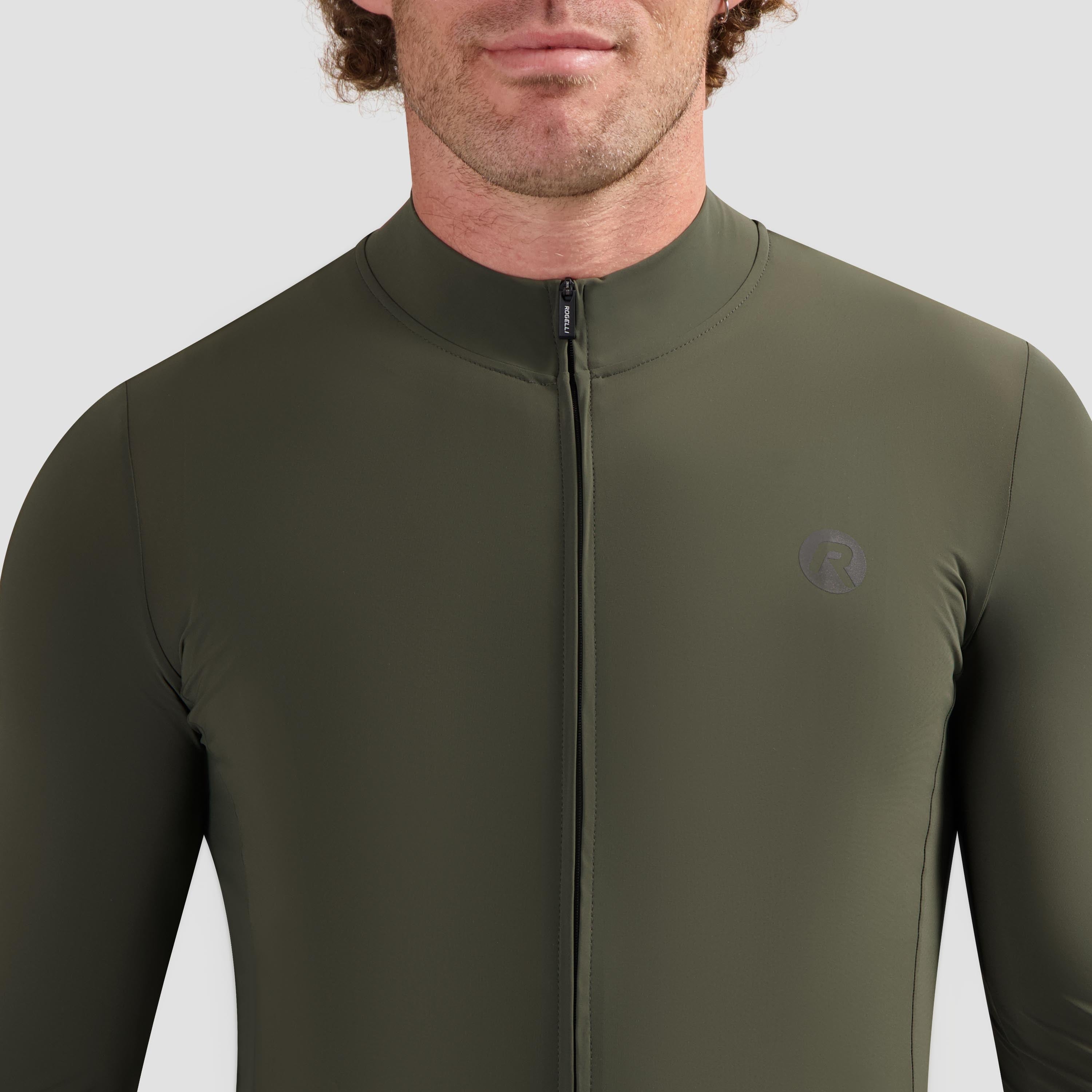 Signature Light Fietsshirt Lange Mouw Heren - Legergroen