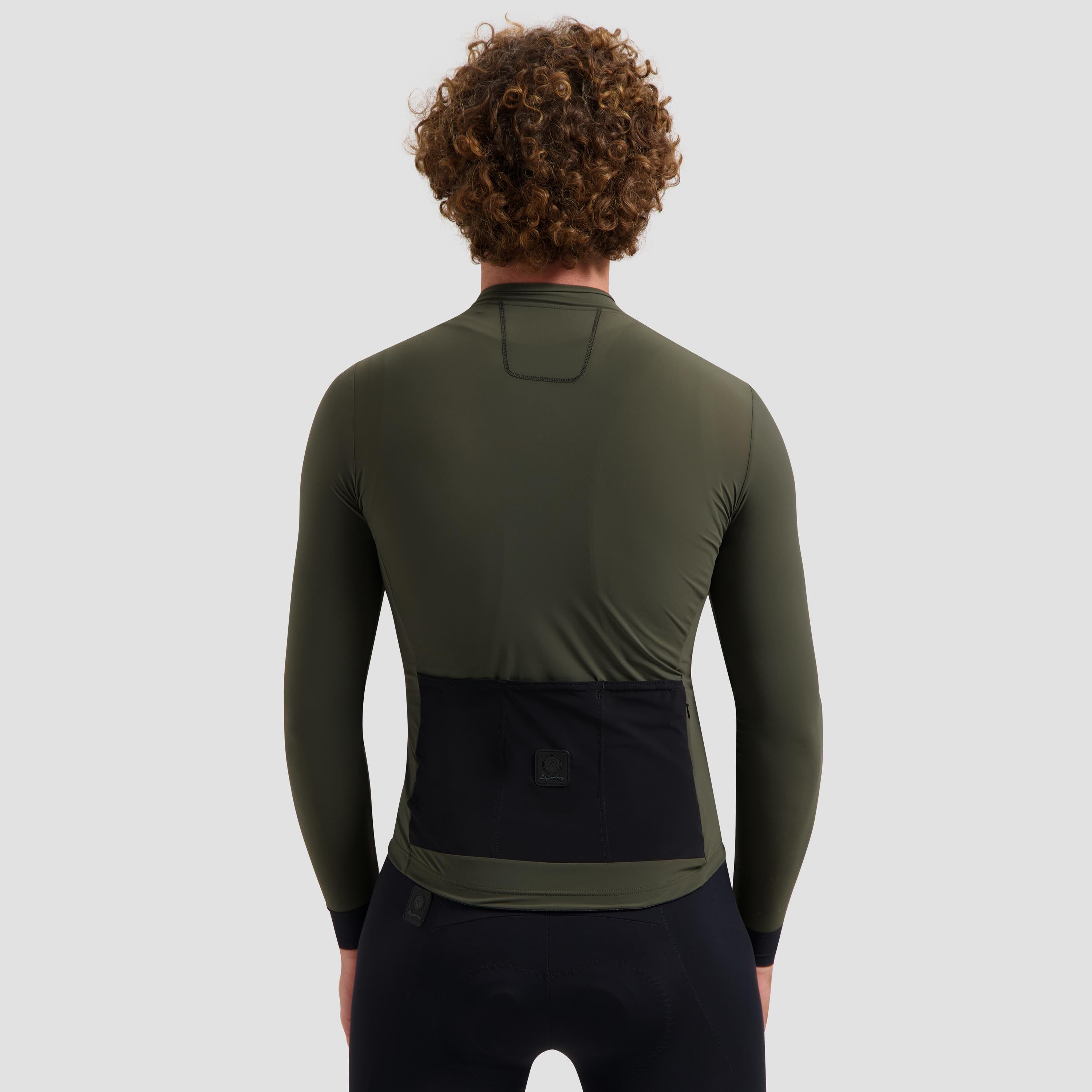 Signature Light Fietsshirt Lange Mouw Heren - Legergroen